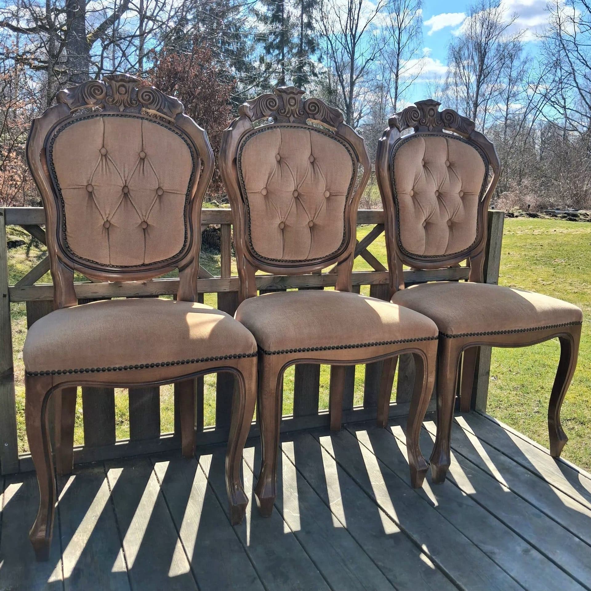 Stolar i nyrokoko~3 chairs rococo style~toppskick~
