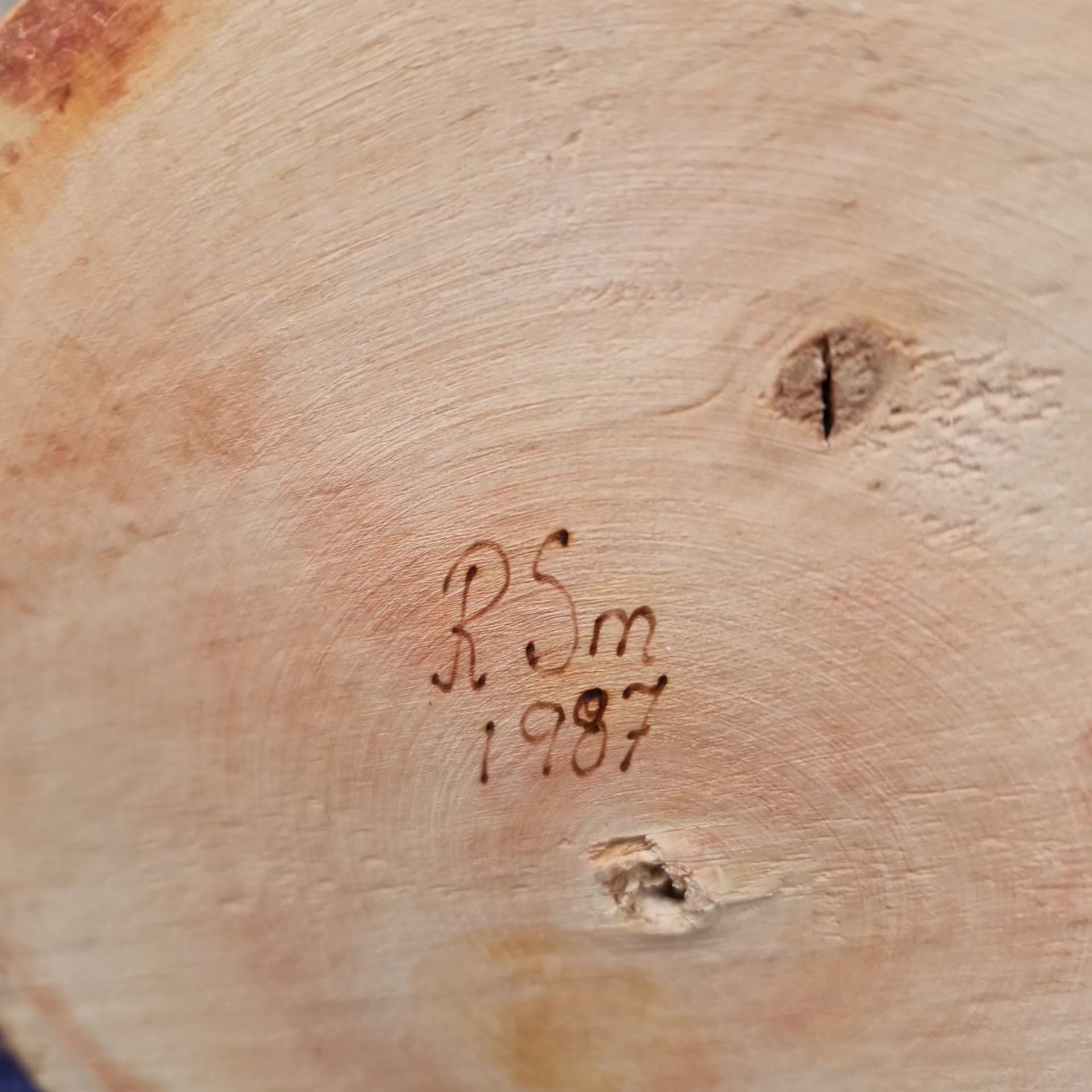 Ljusstake i trä och metall för fem ljus