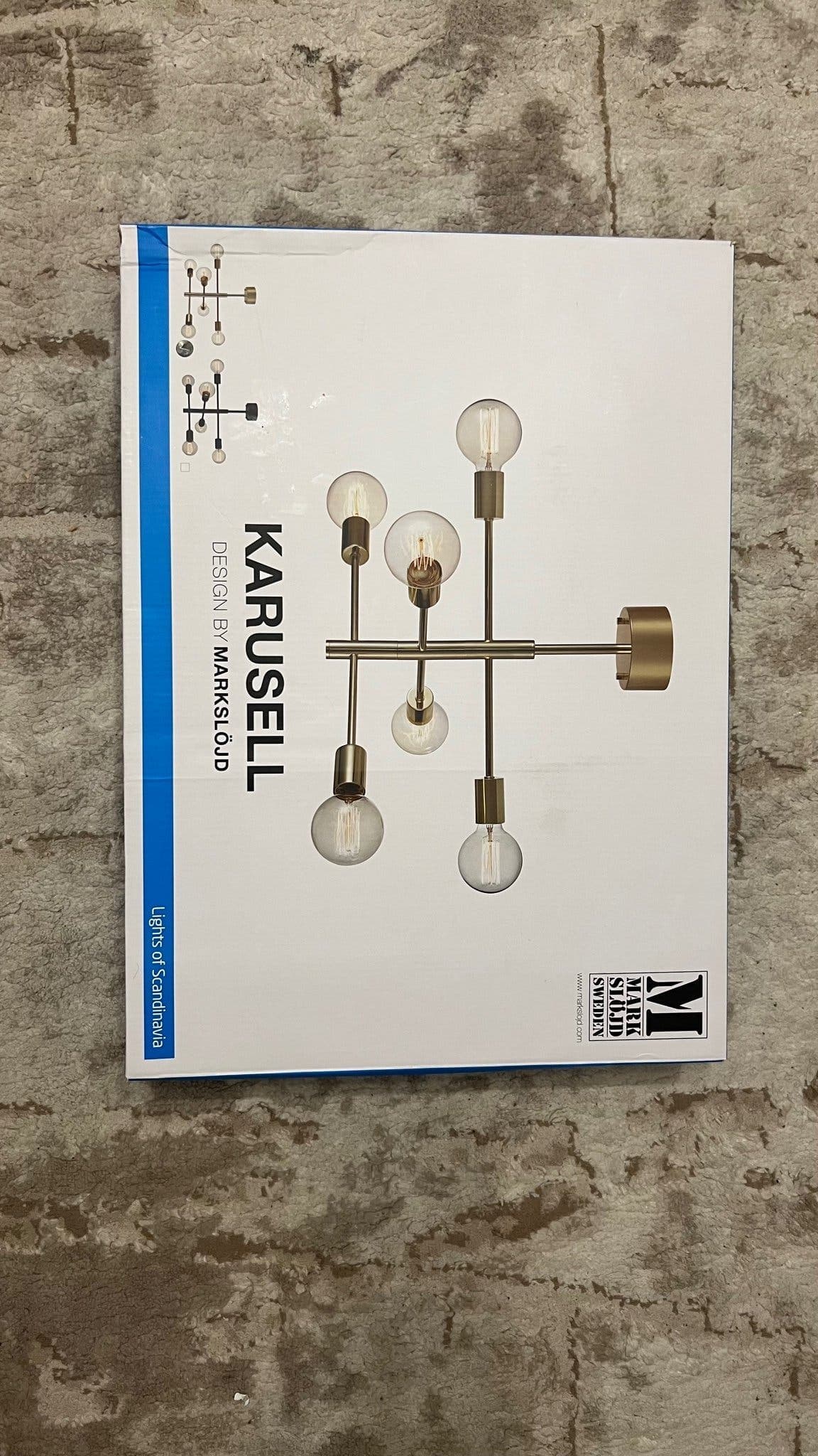 Markslojd Karusell taklampa i mässing