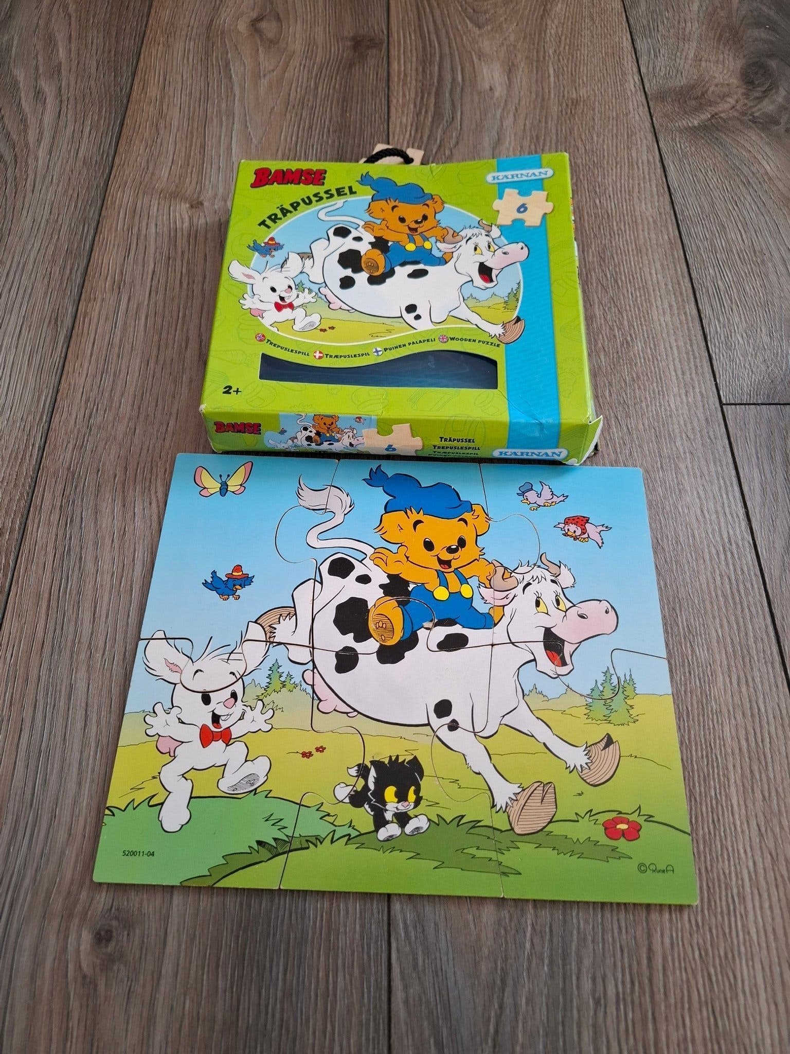 Bamse Träpussel 6bitar