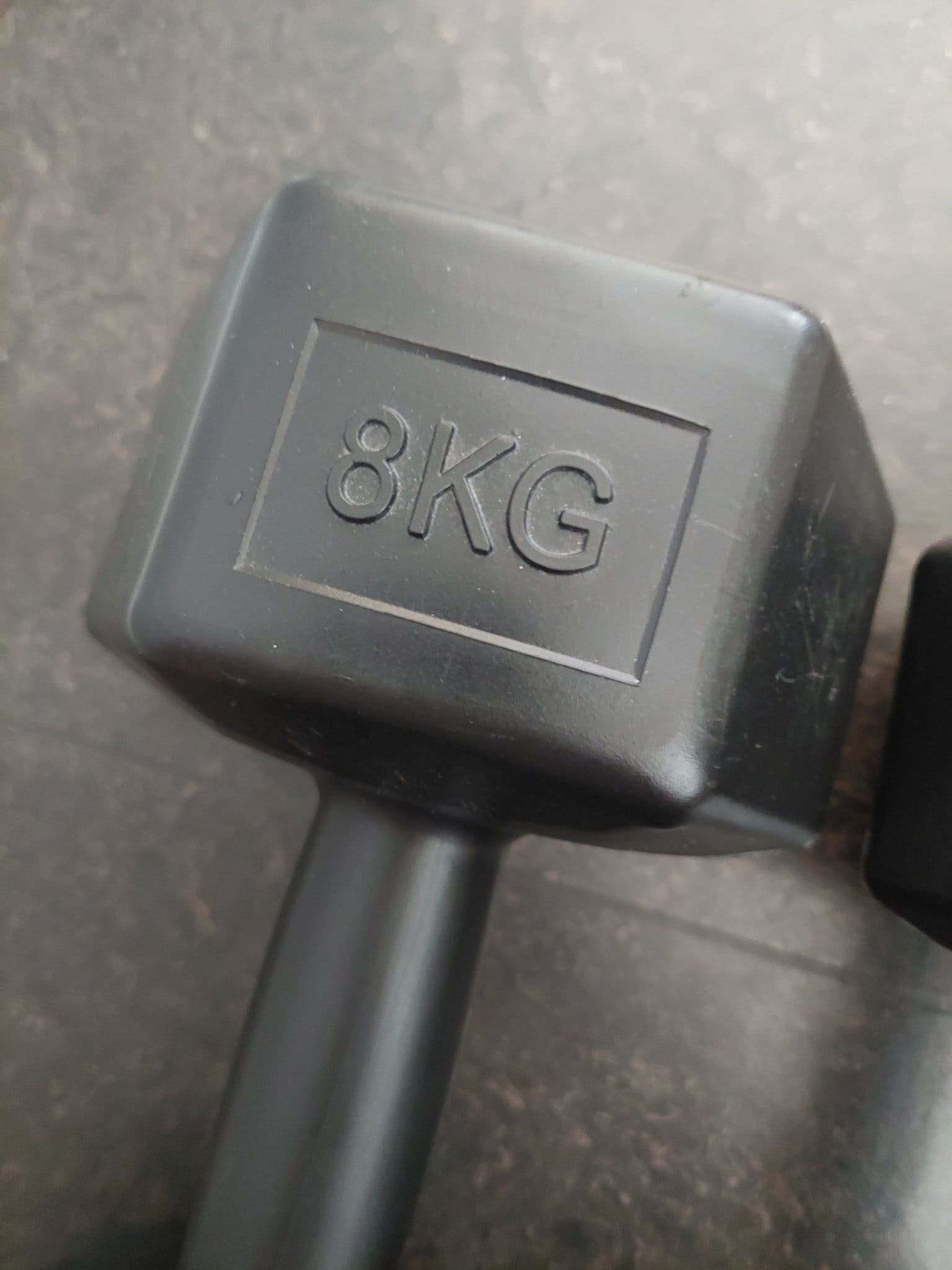 Hantlar 8 kg, 2 stycken