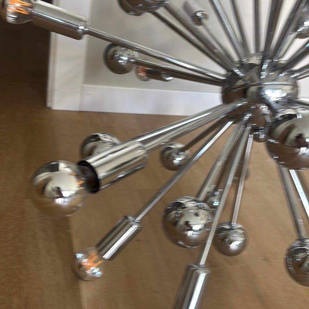 Taklampa Sputnik i krom