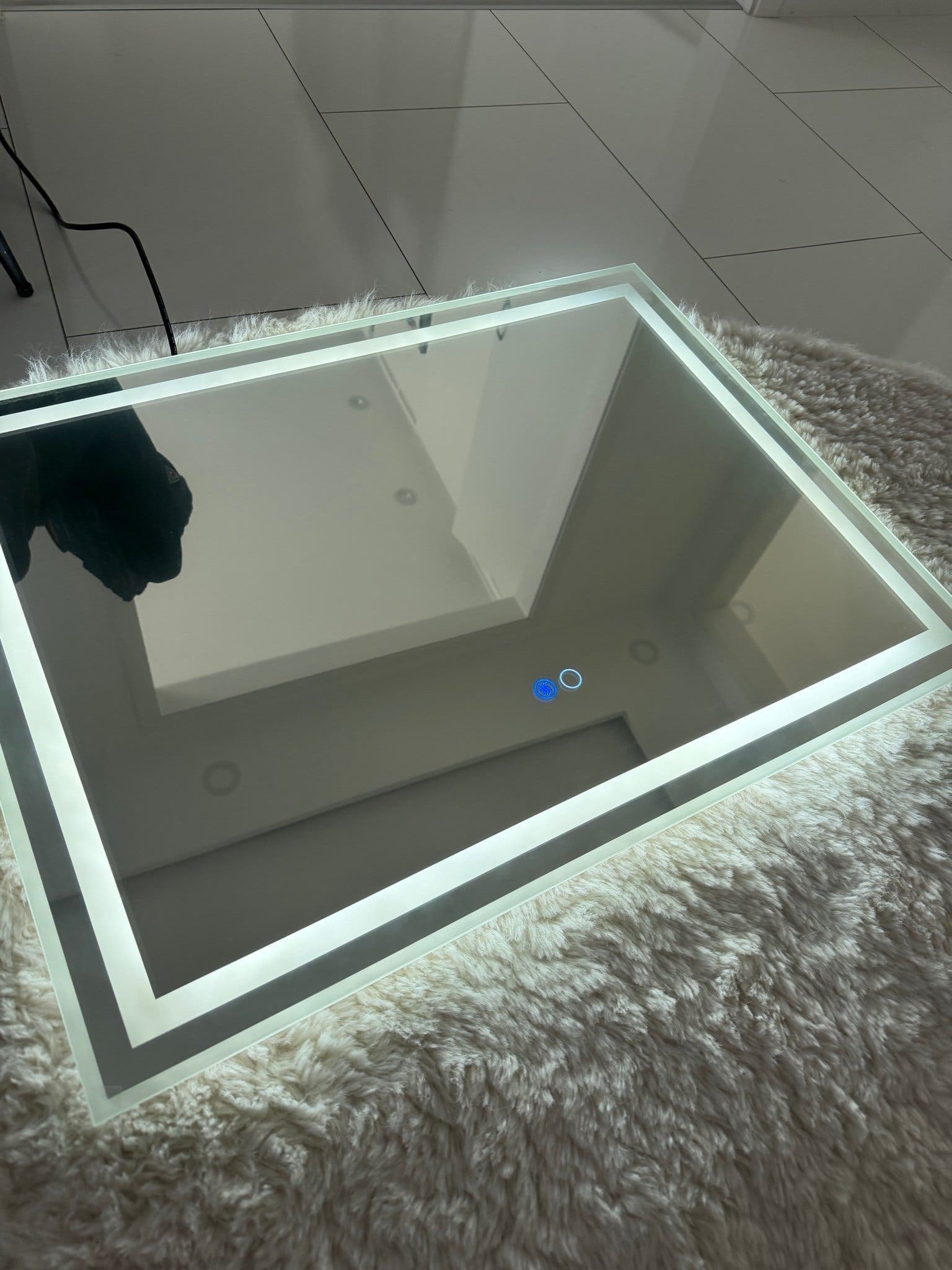 LED Badrumsspegel med Belysning och Anti-imfunktion, 80x60 cm