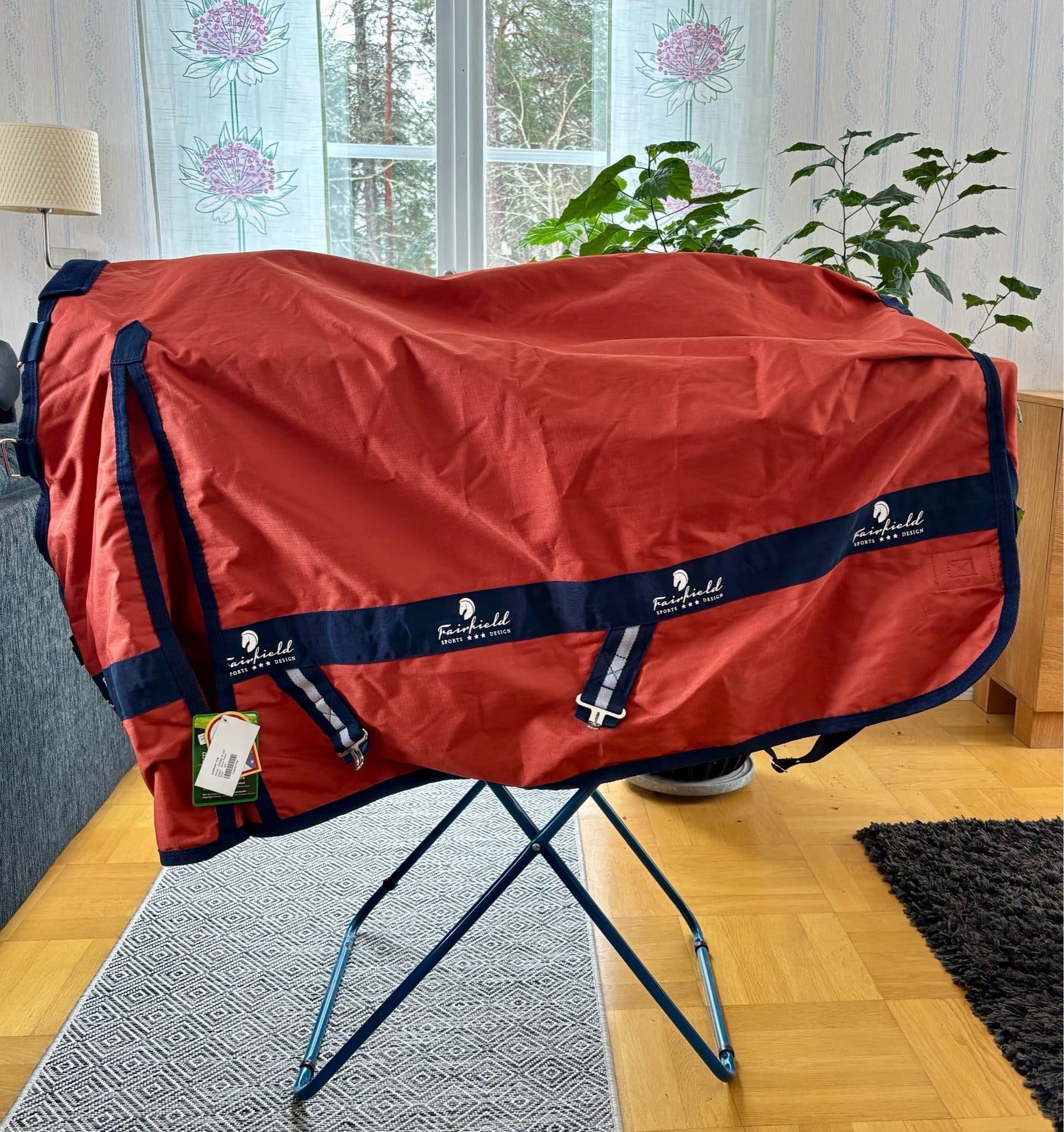 Rostrött hästtäcke från Fairfield, 105 cm, 80g