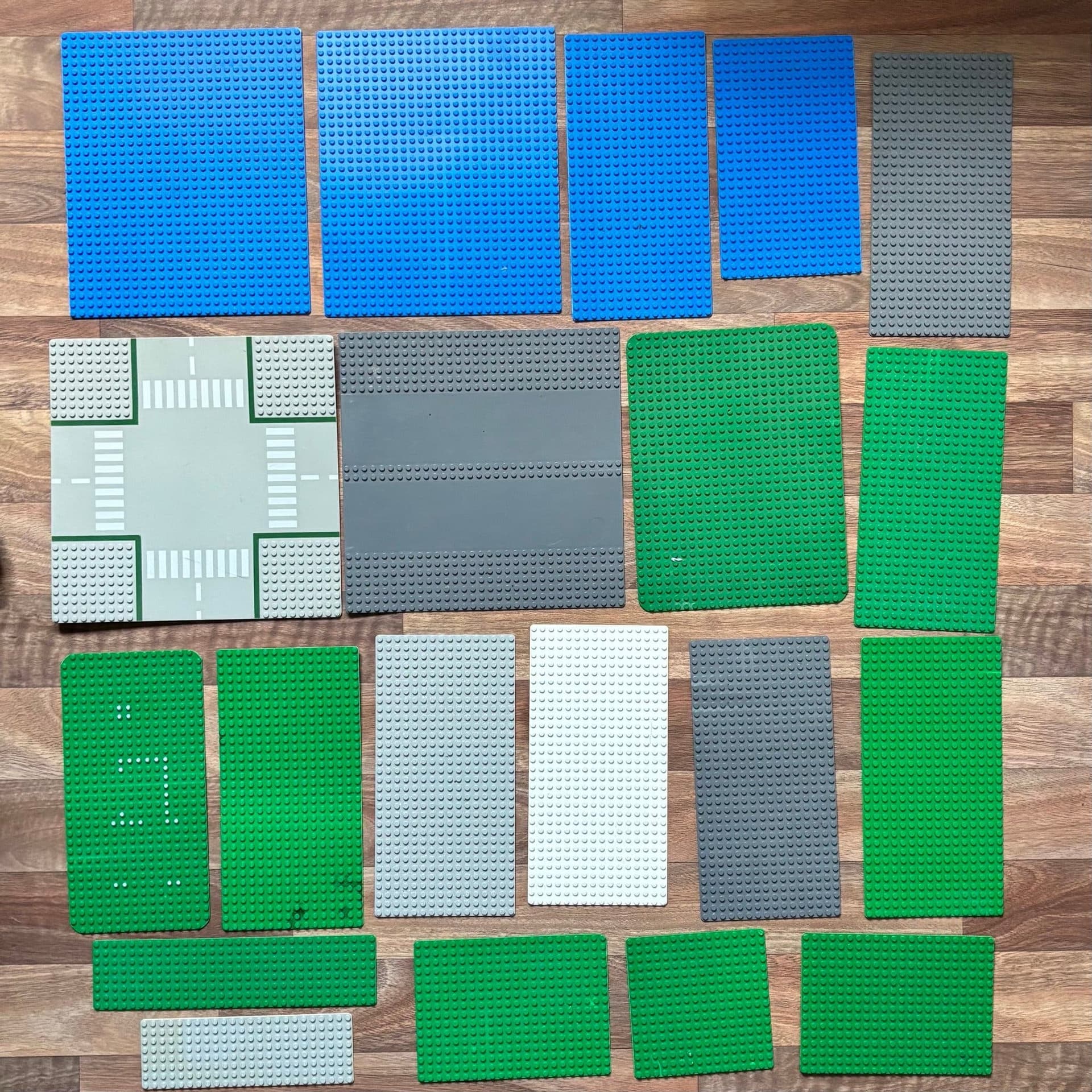 #C44 ÄKTA LEGO plattor basplattor vägplattor