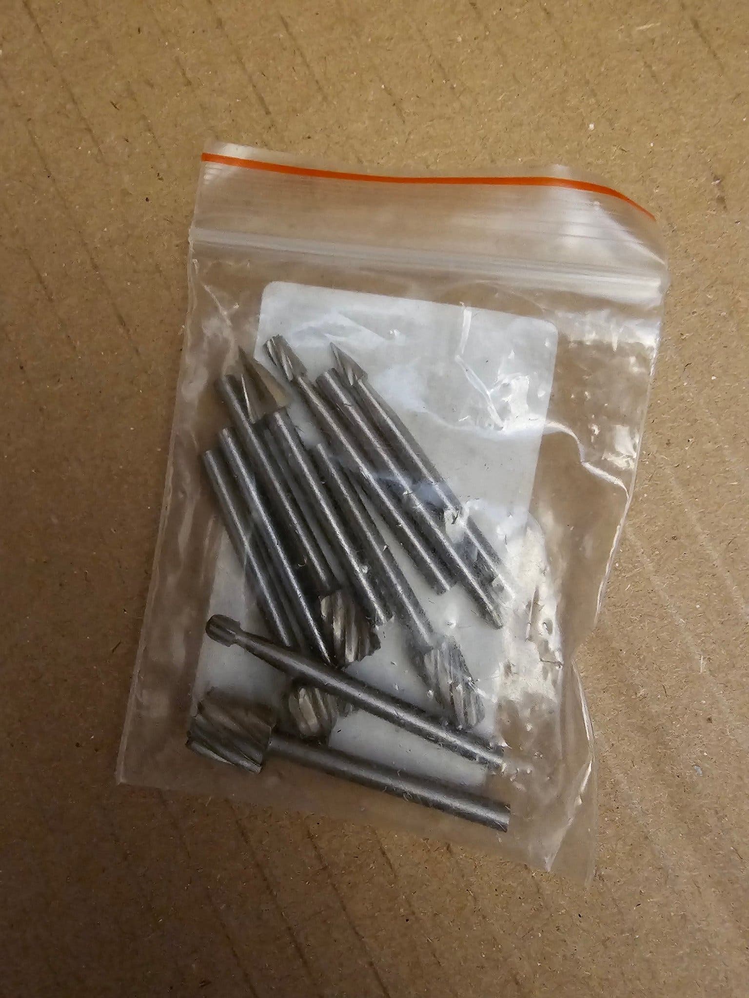 10st. Roterande filar i hårdmetall metall/träd