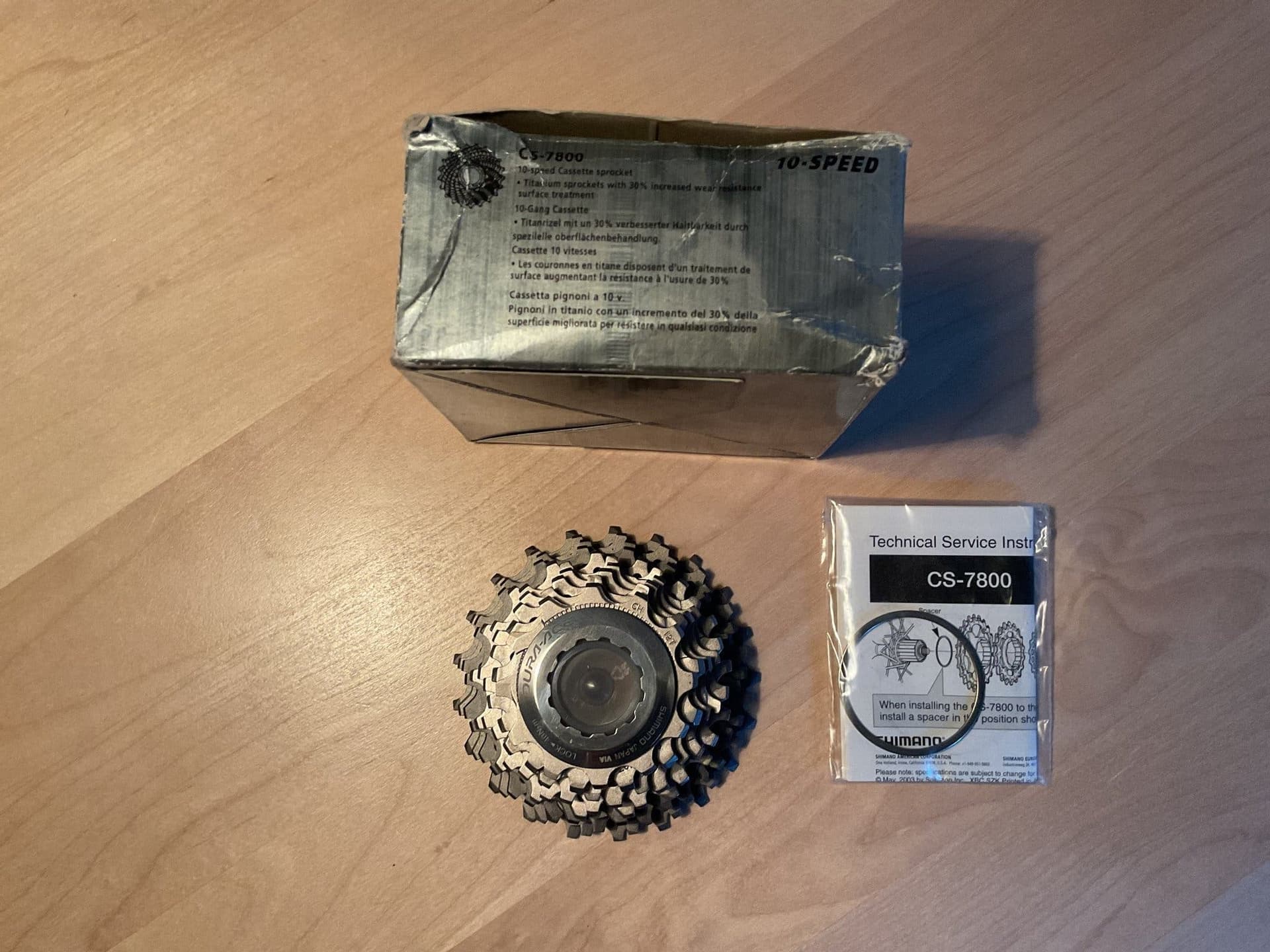 Shimano Dura Ace CS-7800 Kassette 10 speed 12 – 21 T