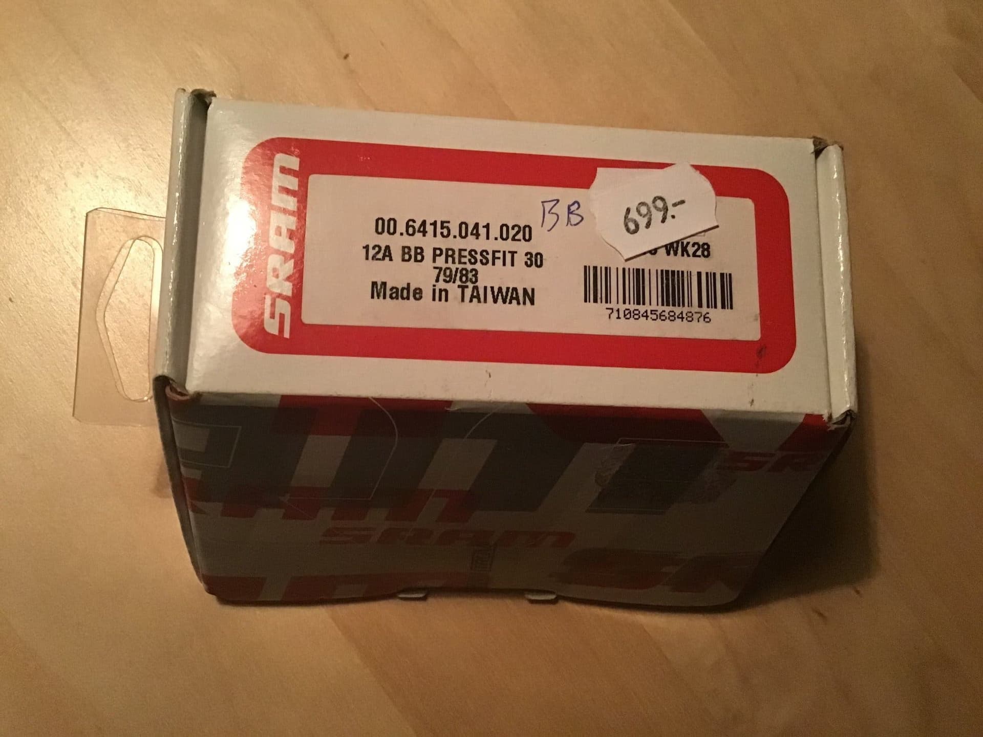 SRAM Vevlager BB30 PressFit 30