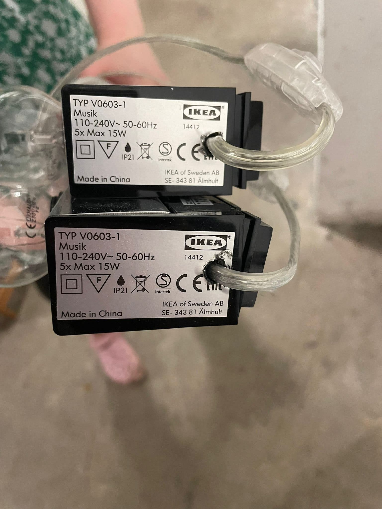 IKEA Musik Vägglampa x2