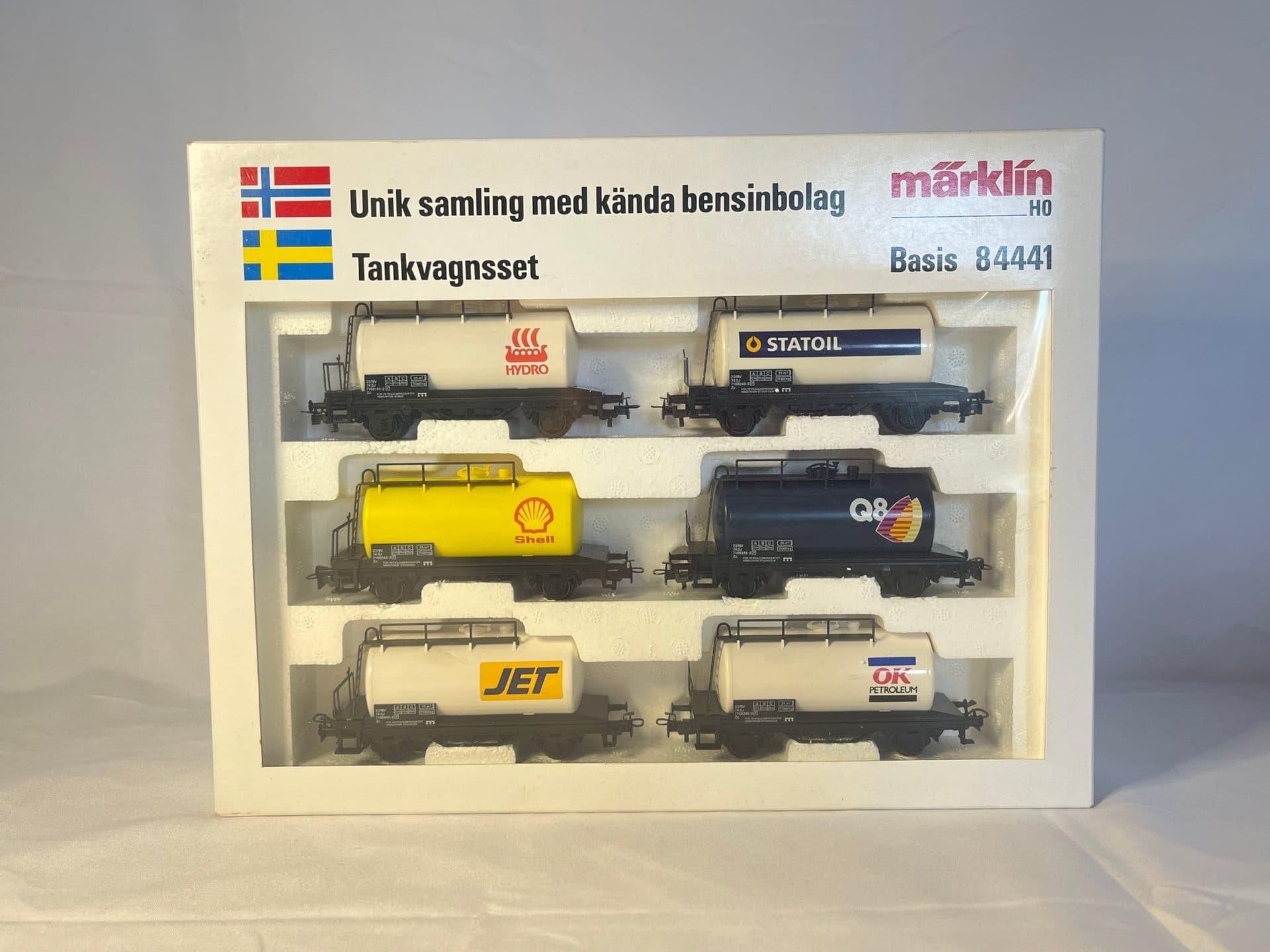 Märklin 84441 6 st svenska tankvagnar, mycket sällsynt och ovanligt, mycket fint