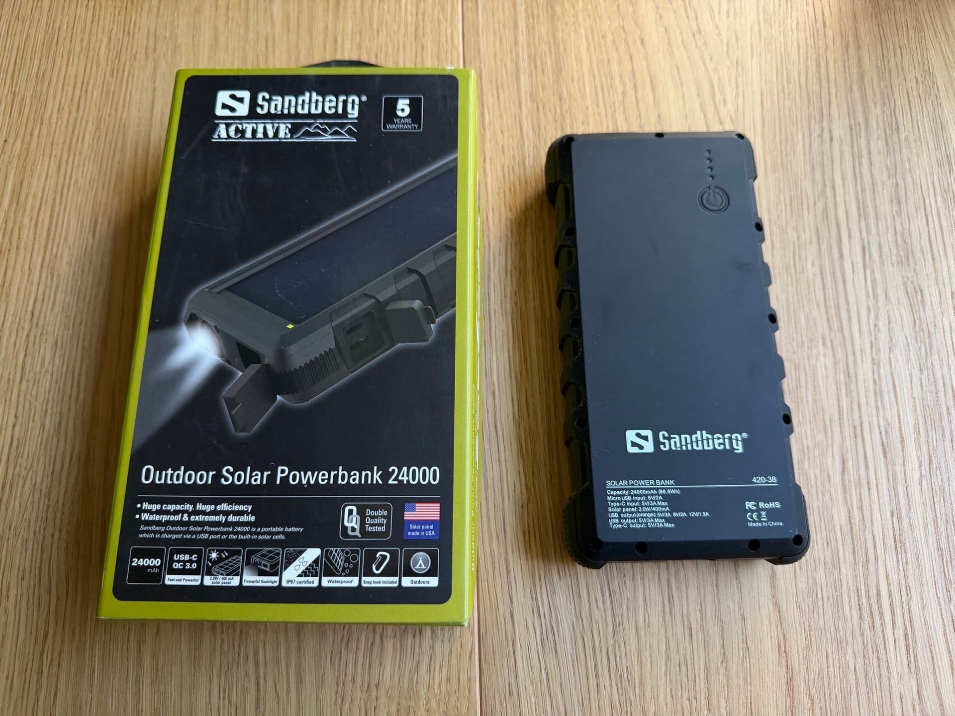 Sandberg Outdoor Solar Powerbank 24000