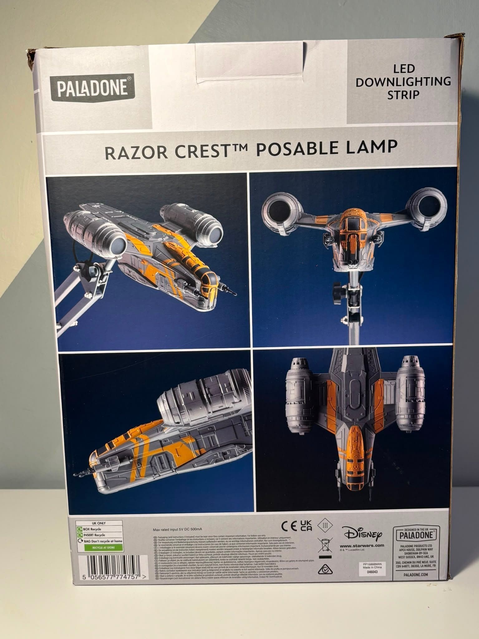 Star Wars The Mandalorian – Razor Crest Poserbar Bordslampa