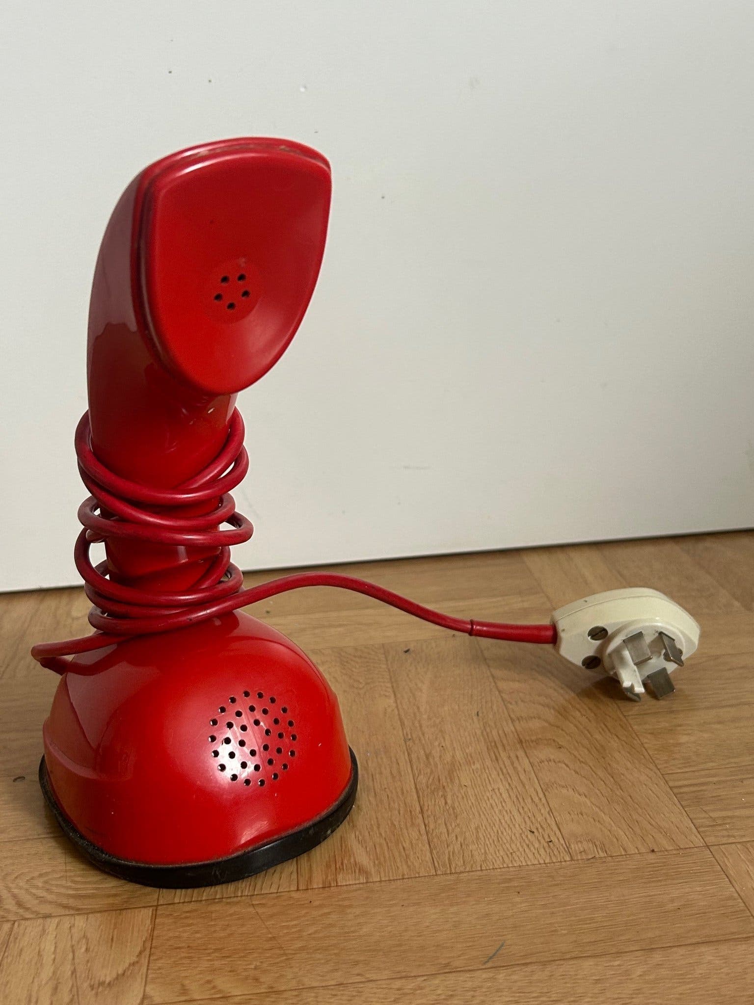 Vintage Röd Ericofon Cobra telefon, Teeverket, L.M. Ericsson