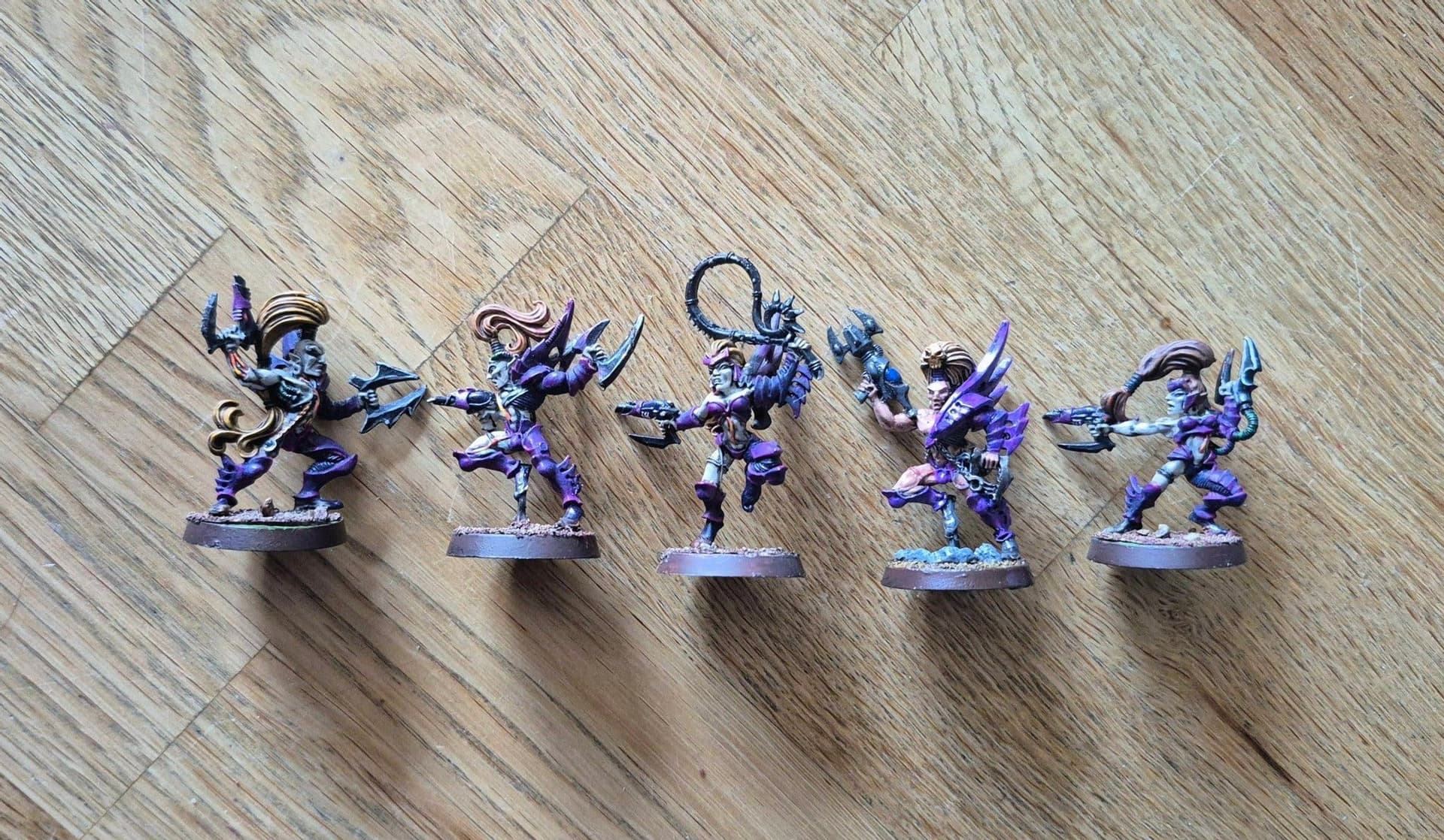5x Wyches inc Succubi - Dark Eldar / Drukhari - Warhammer 40,000 40k