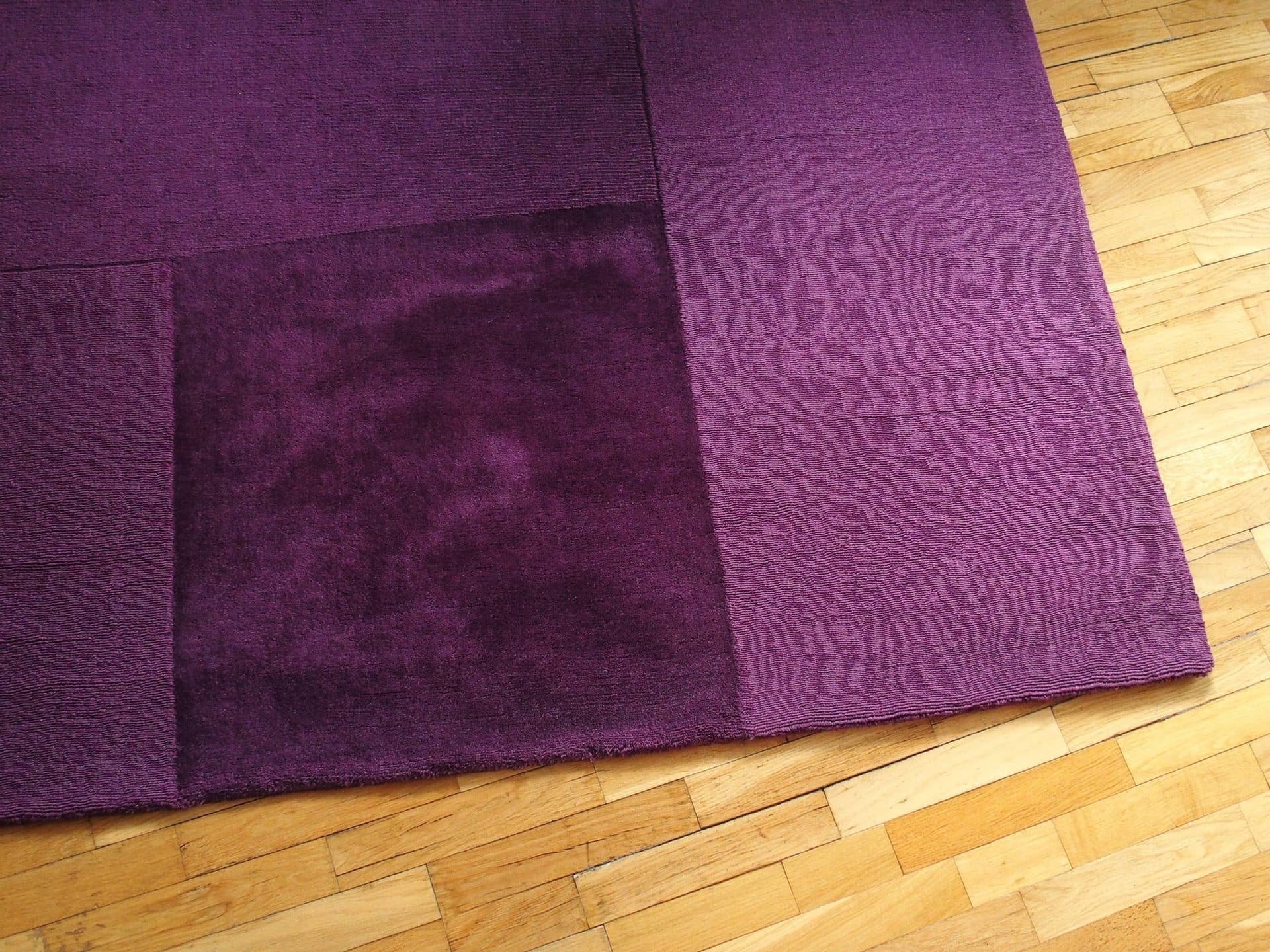 Violett ullmatta från IKEA med Woolmark-certifiering stl 240 x170