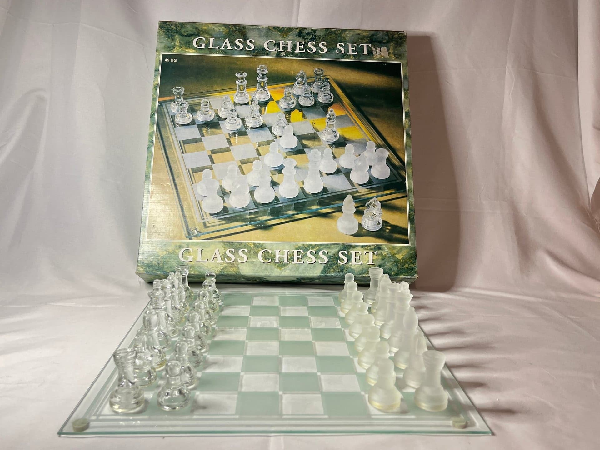 Glass Chess Set, 355x355 mm