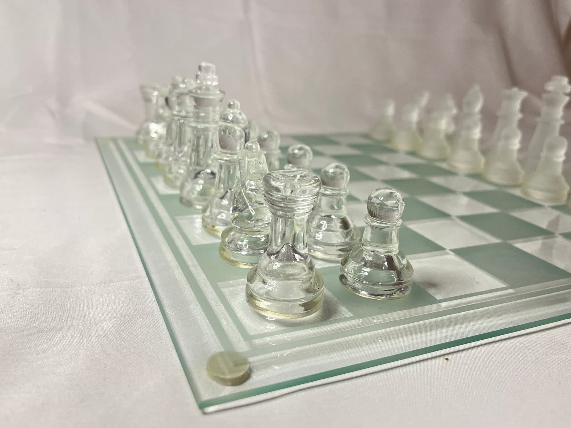 Glass Chess Set, 355x355 mm