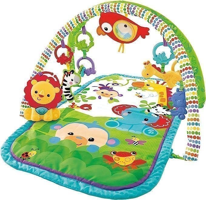 Fisher Price GXC36 - 3 i 1 musikalisk regnskog spädbarn aktivitet gym HELT NYTT