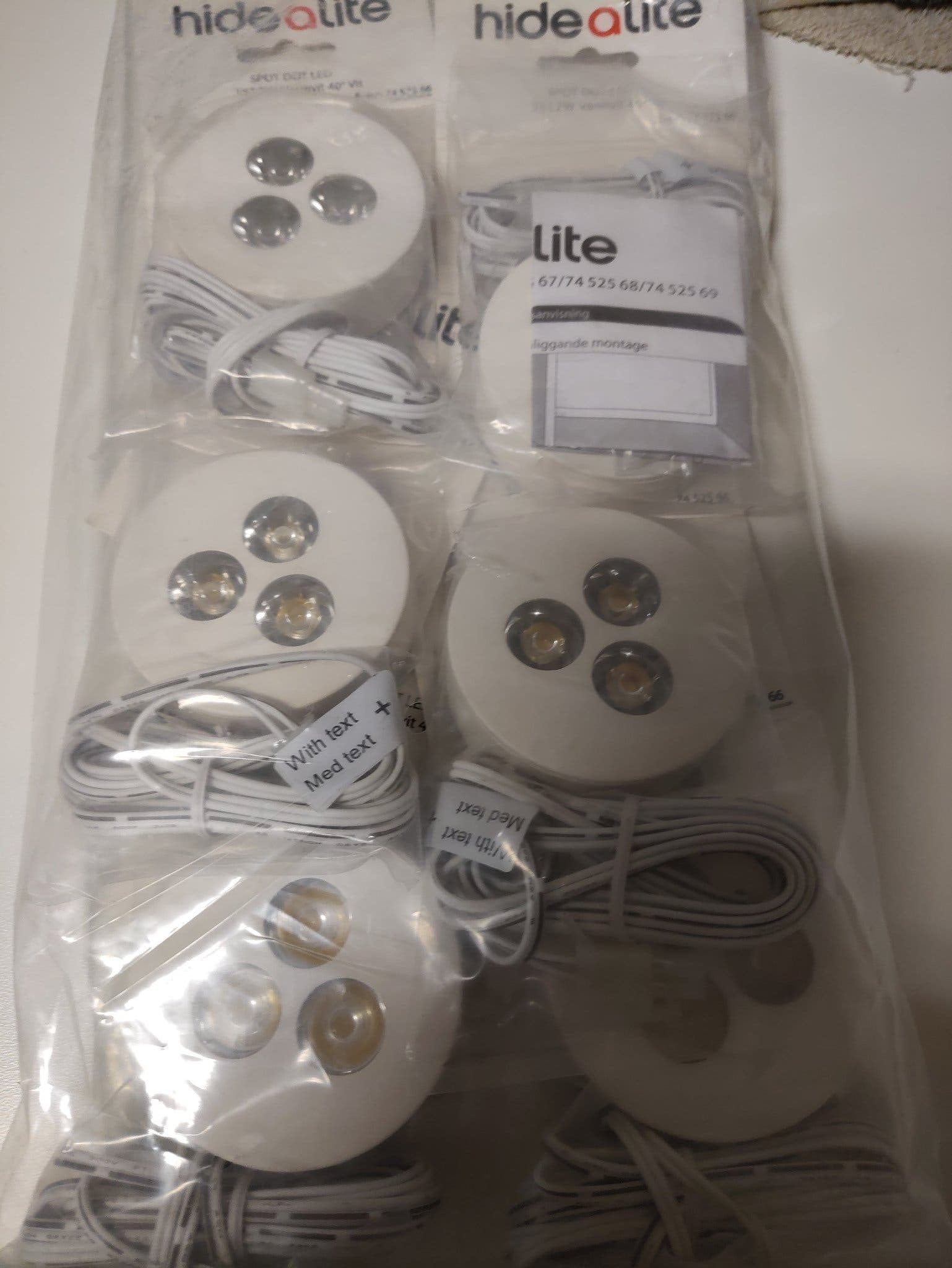 Hide-a-lite SPOT DOT LED 3x1.2W Varmvit 40°