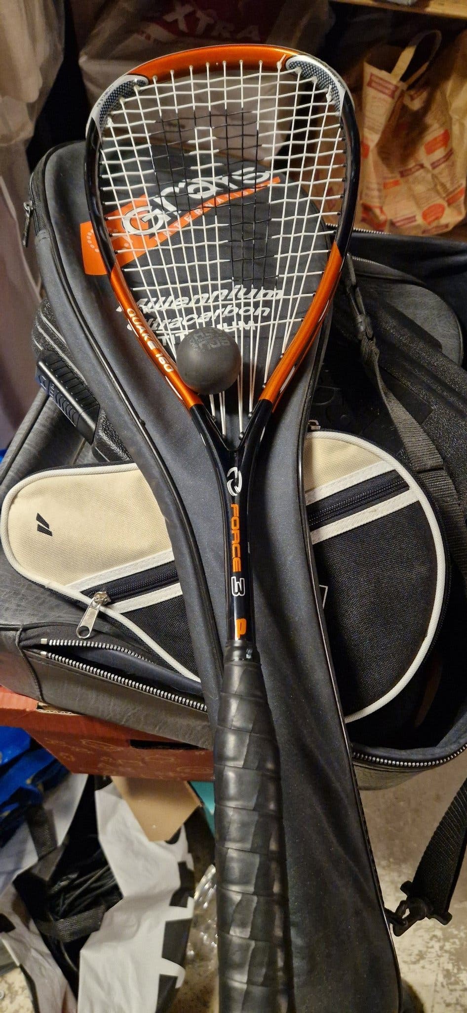 Squashracket Prince Force 3 med fodral och boll