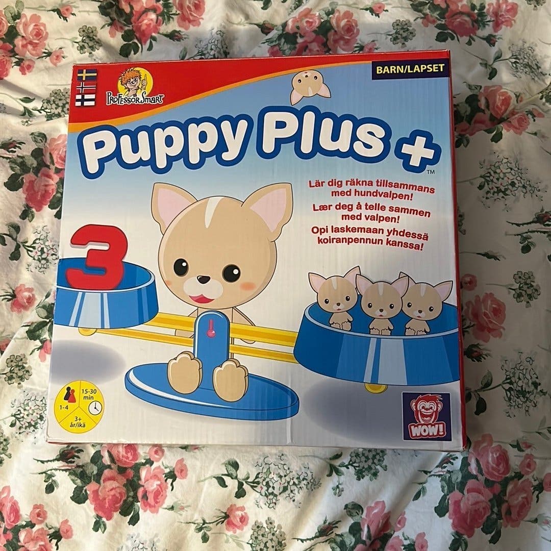 Puppy plus + spel som lär ut siffror, räkna, addera osv