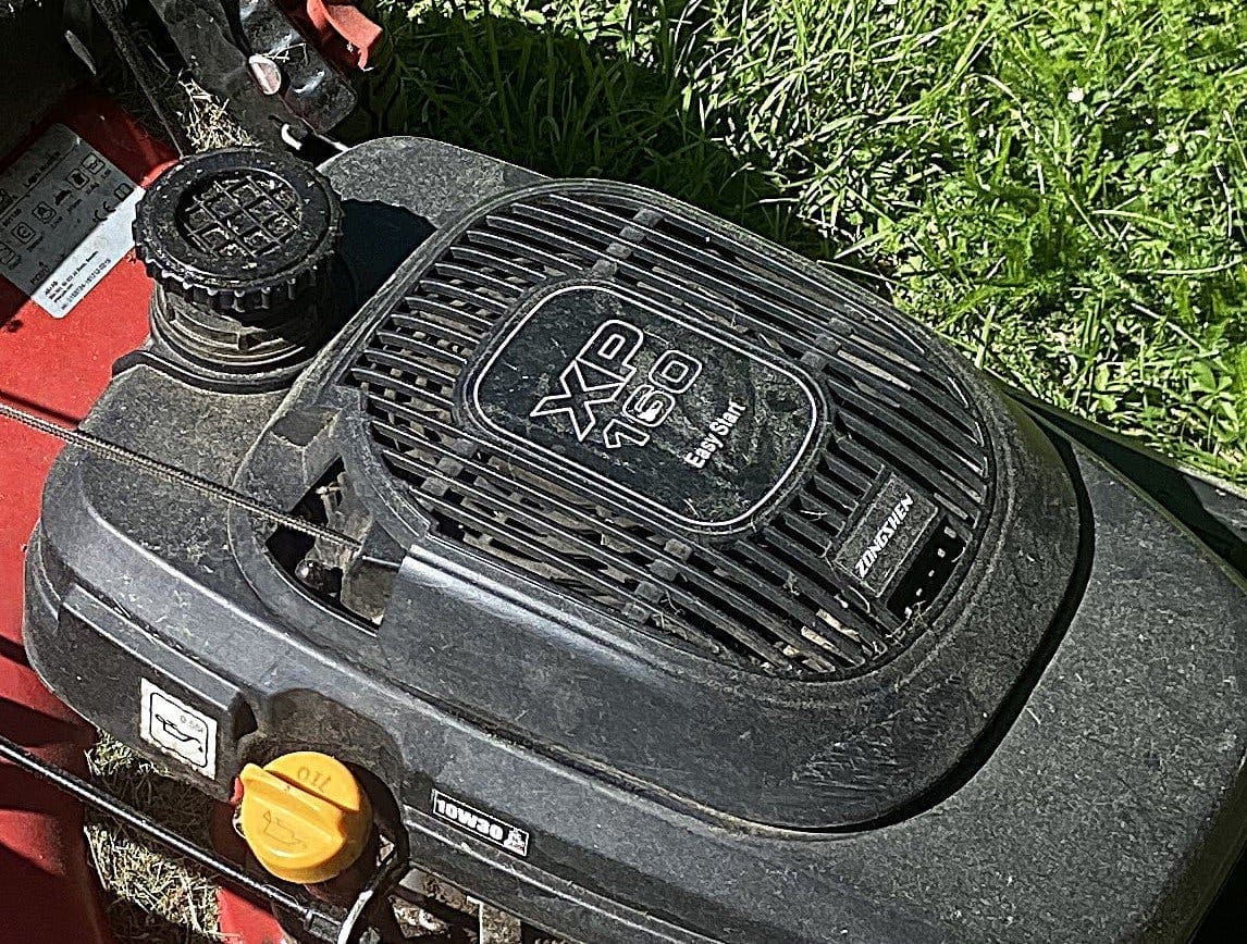 Bensindriven gräsklippare med uppsamlare - XP 160 MEEC TOOLS