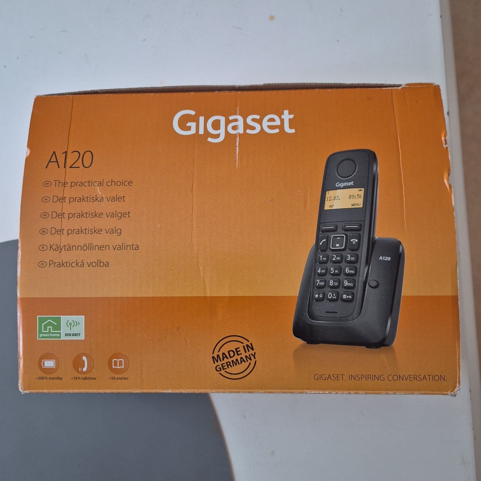 Gigaset A120 trådlös telefon, ny