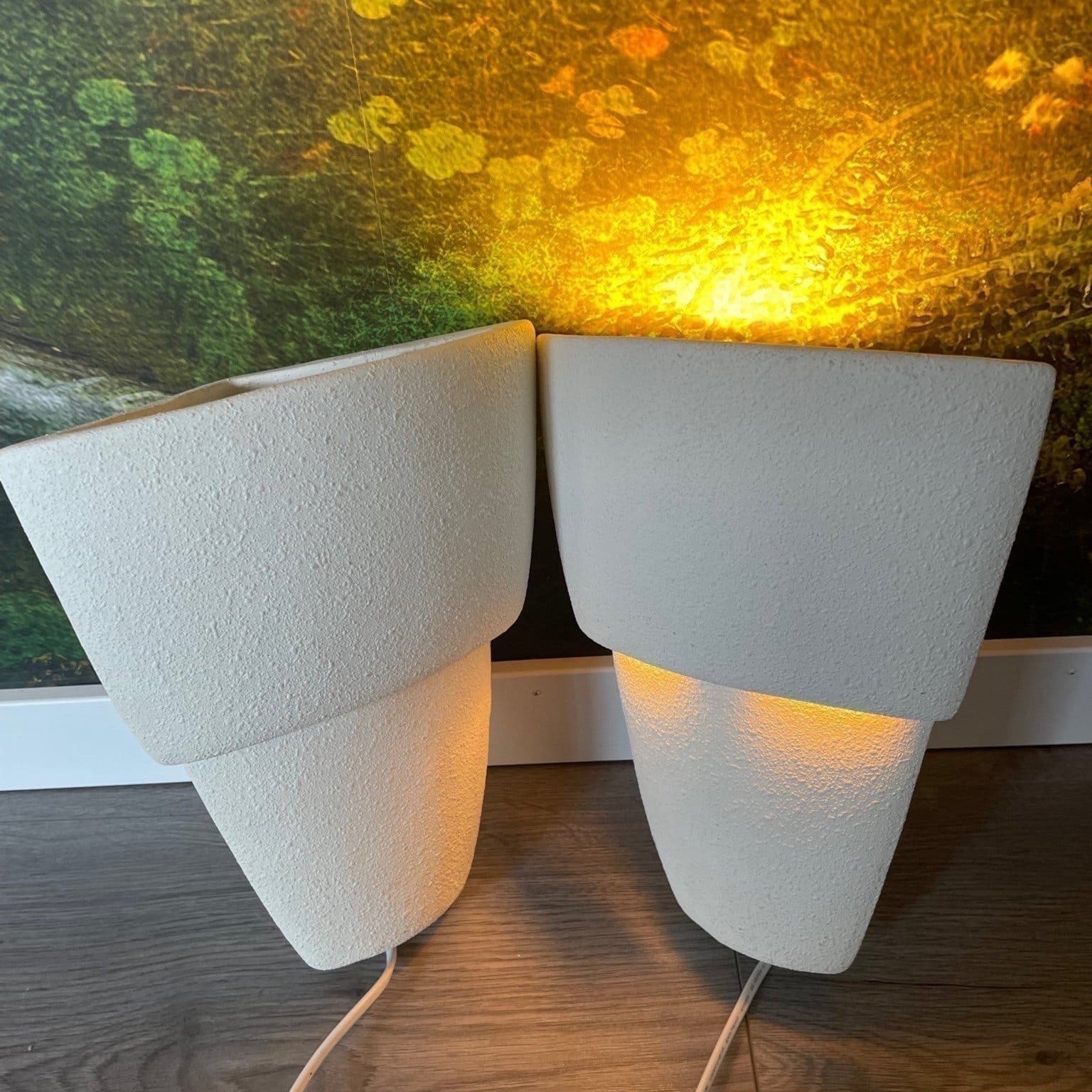IKEA V9716 | Keramik | Skulpturala vägglampor | 1970-tal | Skandinavisk vintage