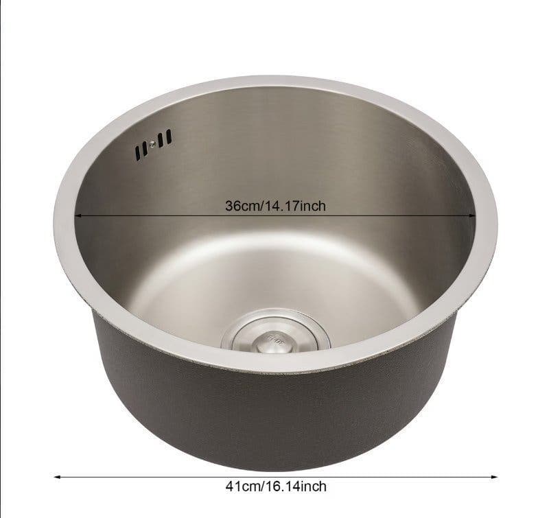 Diskho i 304 rostfritt stål – modern undermonterad design