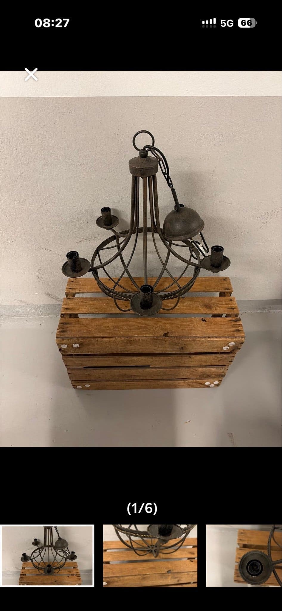Lampa i smide från Atalje Lyktan