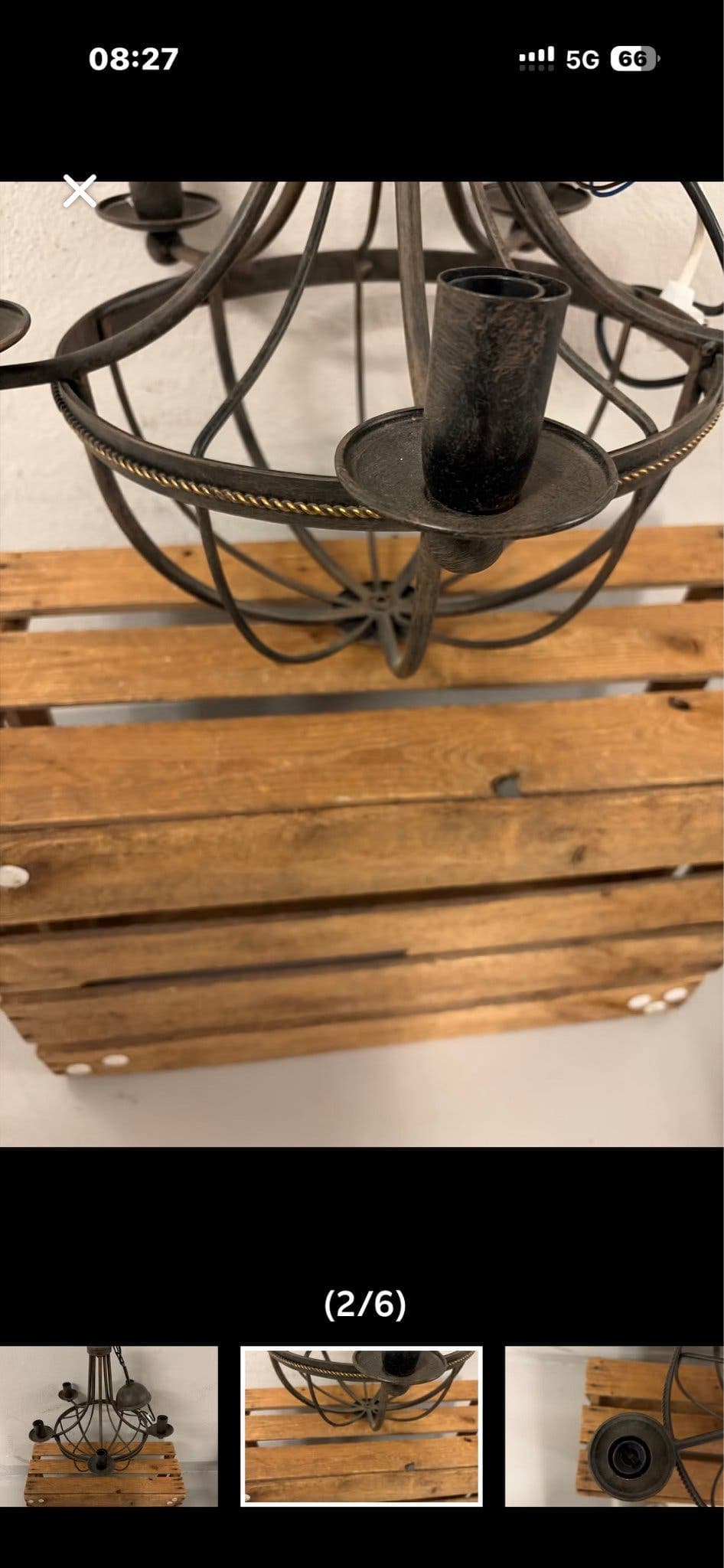 Lampa i smide från Atalje Lyktan