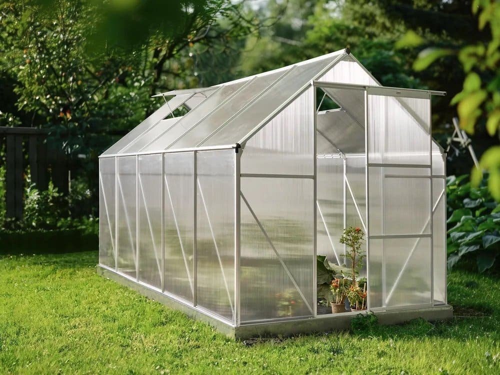 Växthus för trädgård APULIA Silver 315 cm