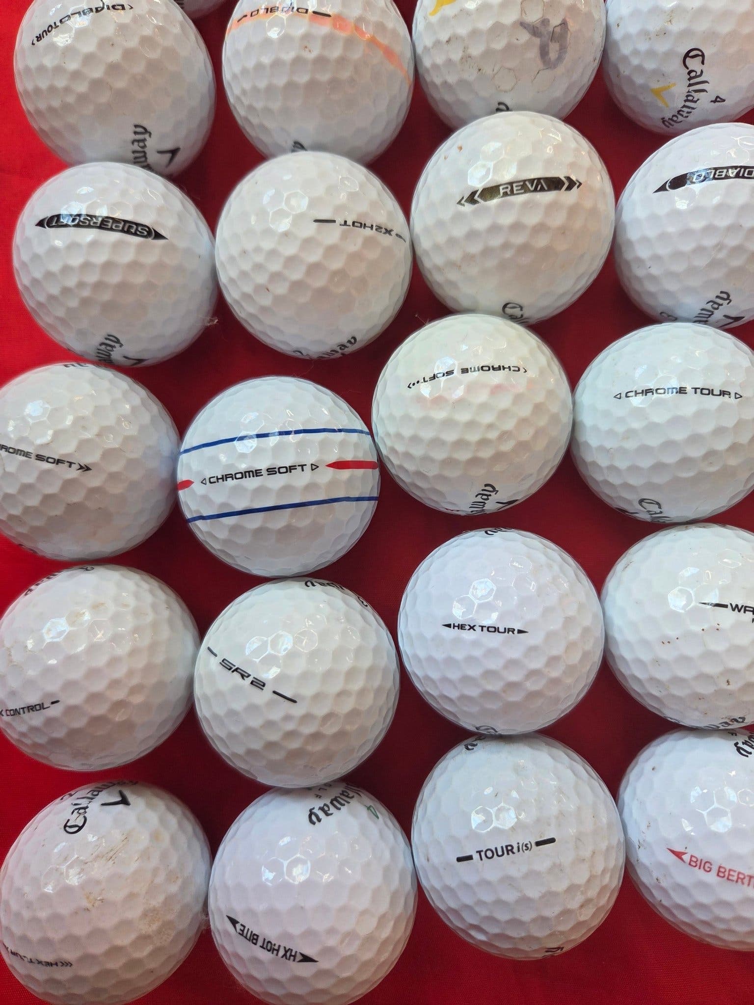 30 st mixade Callaway golfbollar