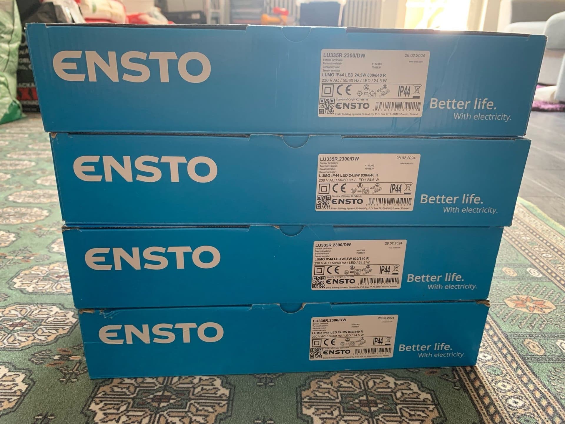 Ensto Lumo LED-taklampa, 24.5W, IP44