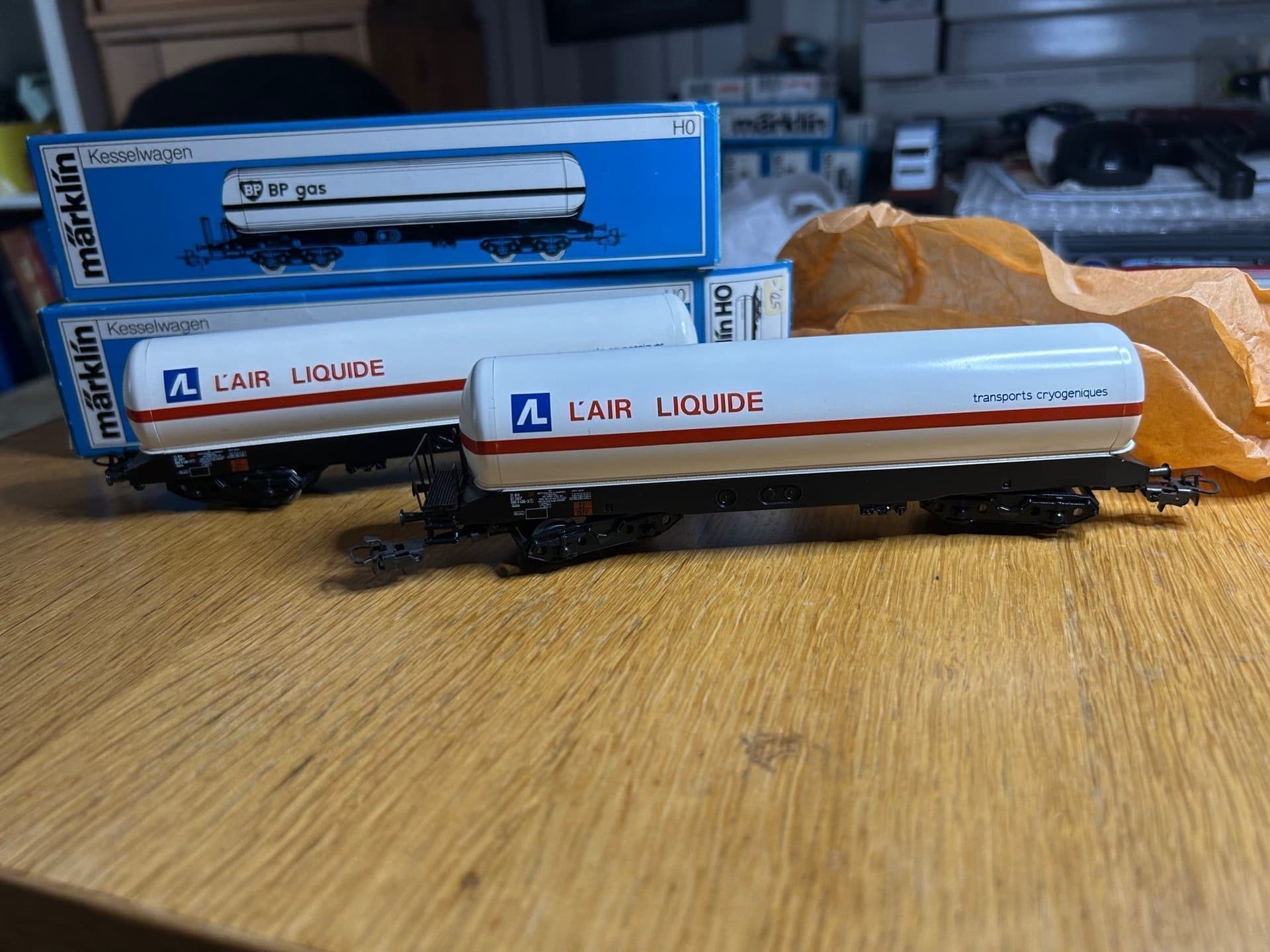 Märklin HO 4749 "L'AIR LIQUIDE" Kesselwagen, 2-pack