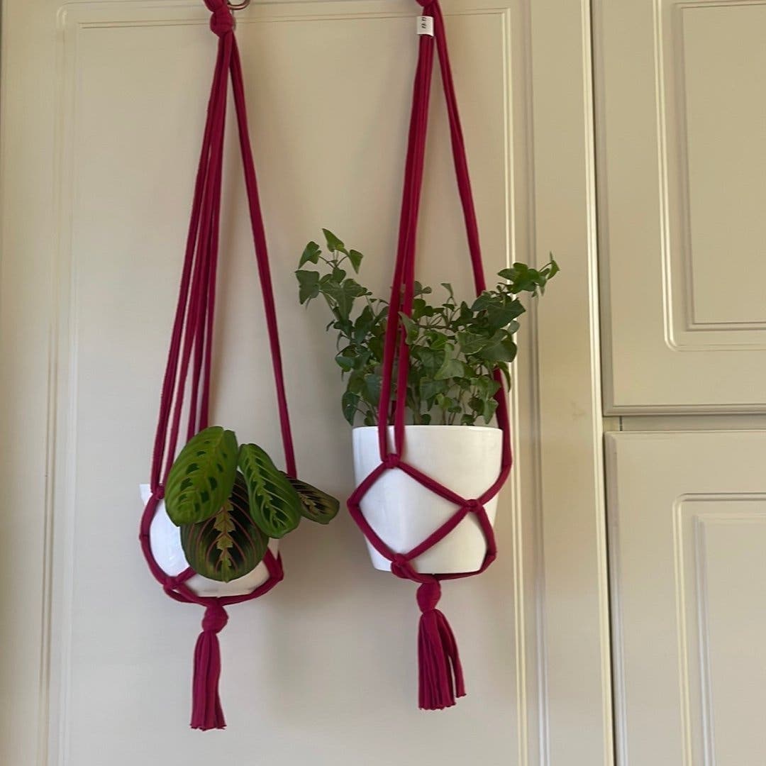 Cerise Amplar för blomkrukor 2 st (13-15 cm)