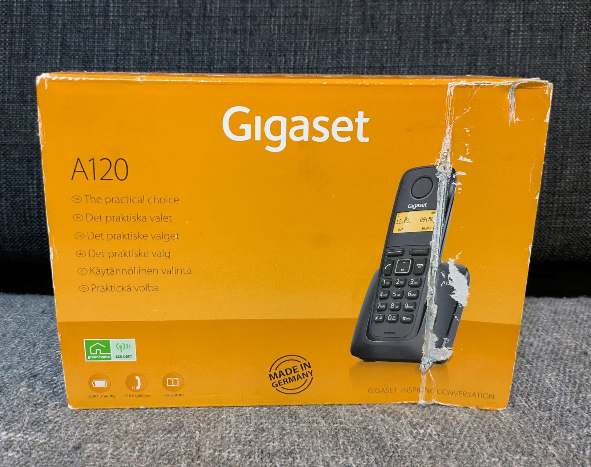 Gigaset trådlös hemtelefon, modell A120 (helt ny i förpackning)