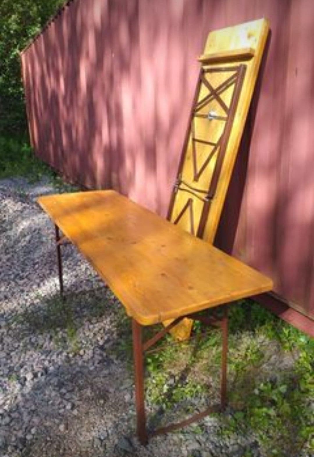 Träbord fällbara 200x600cm, camping bord marknad