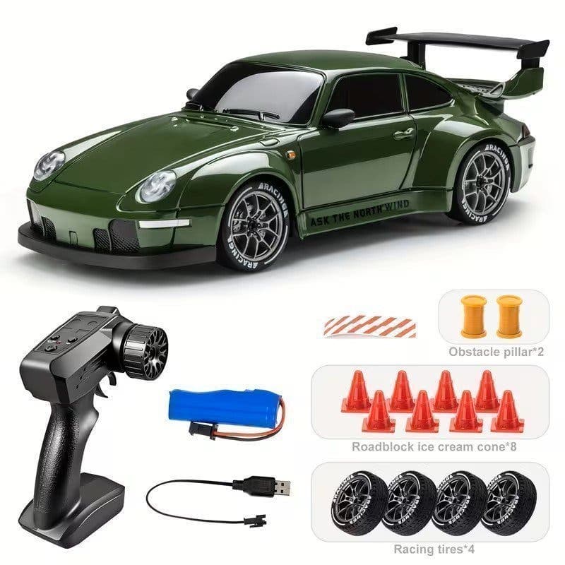 4WD RC Driftbil med Fjärrkontroll, 1:24 Skala