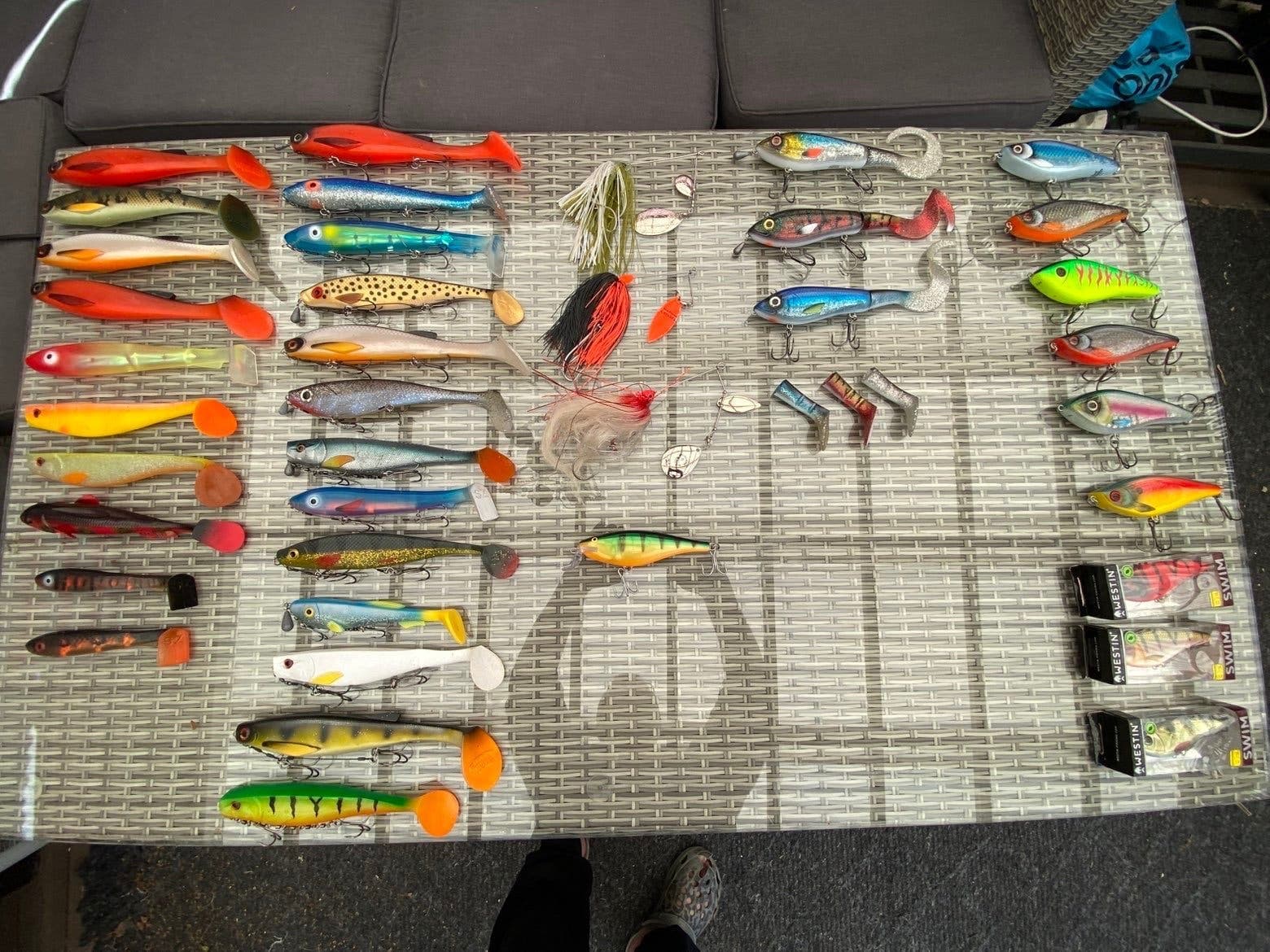 Gädddragspaket 40st – Westin, Abu Garcia, Svartzonker m.fl.
