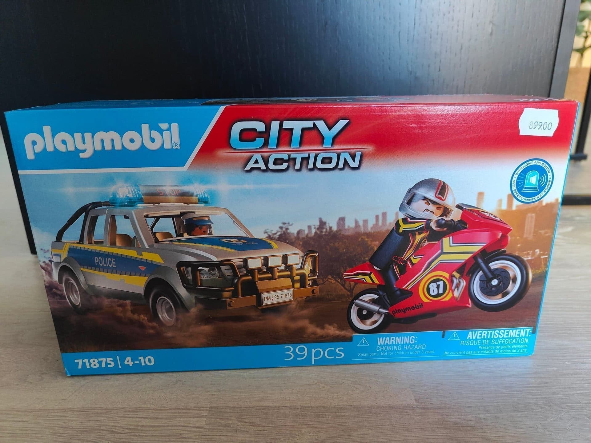 Helt ny! Playmobil City Action Polisbil med Motorcykel