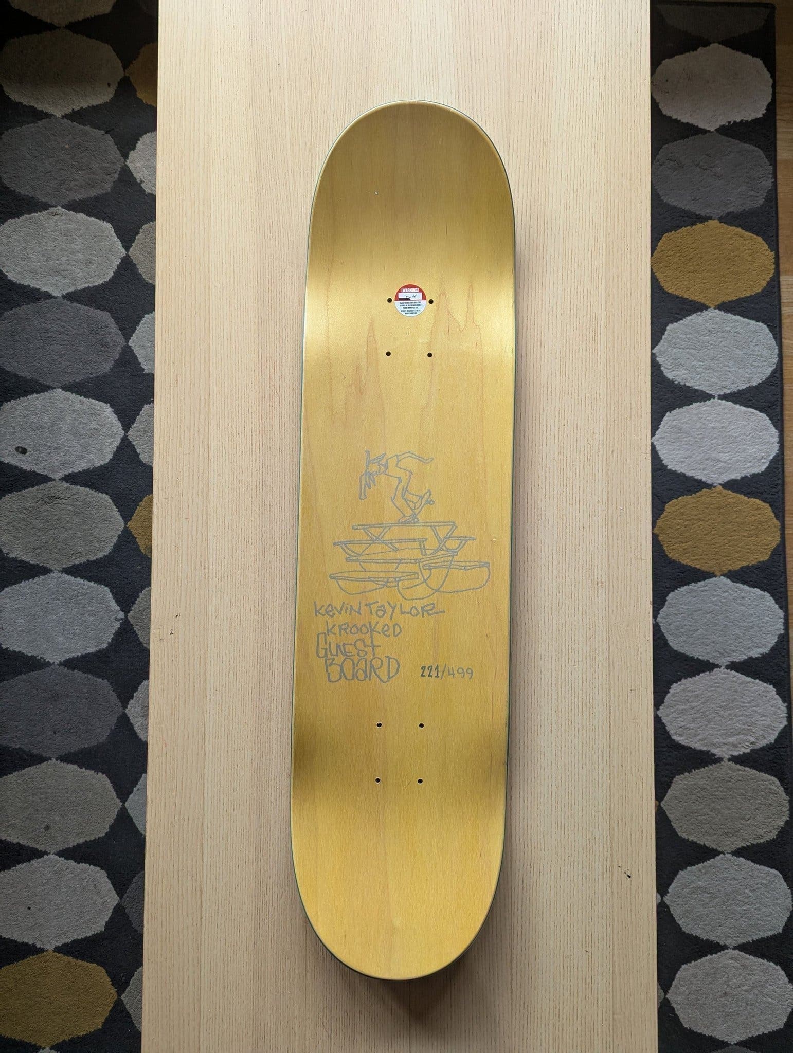 Krooked Kevin Taylor Guest Board Skateboard Deck