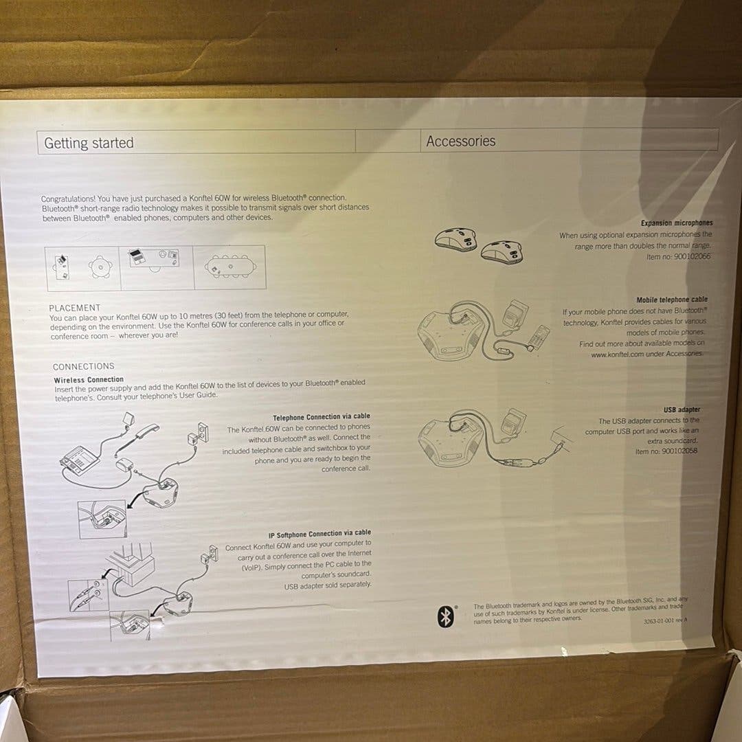 Konftel 60W konferenstelefon med Bluetooth