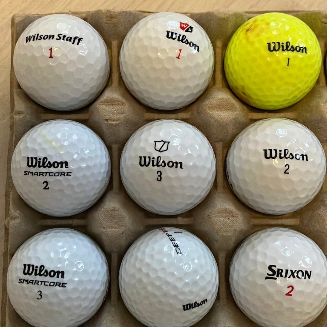 20 golfbollar från Wilson, Srixon, Pinnacle och Top-Flite