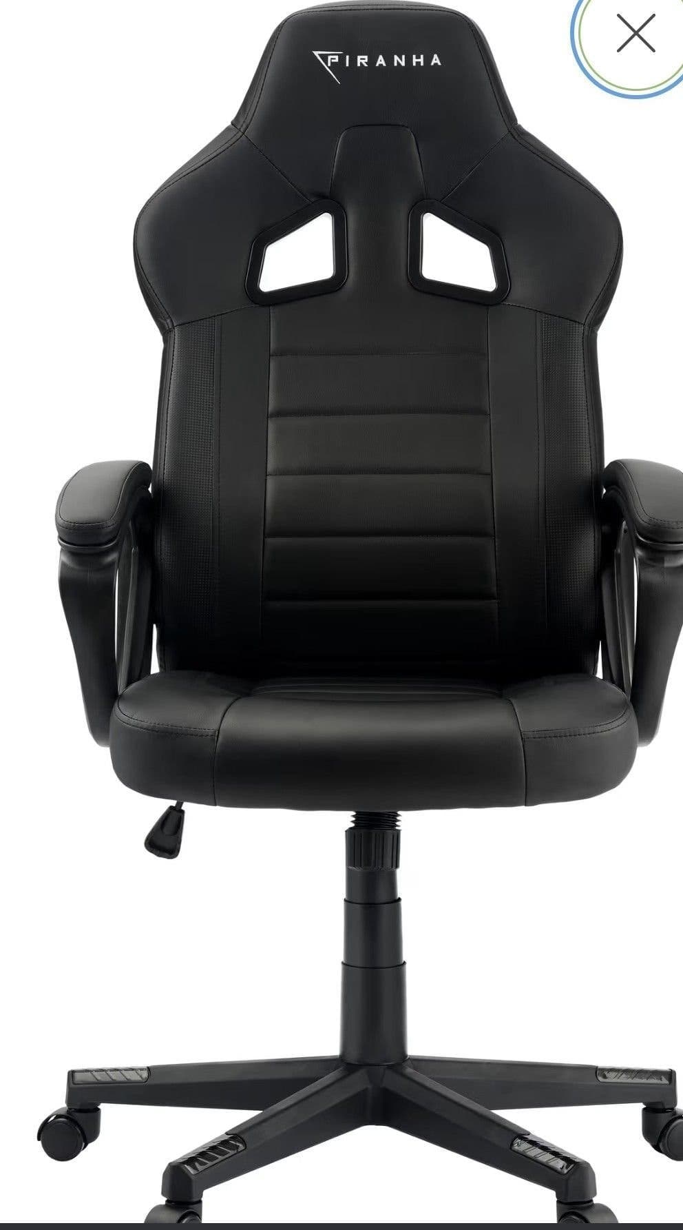 Piranha Gaming Stol Svart