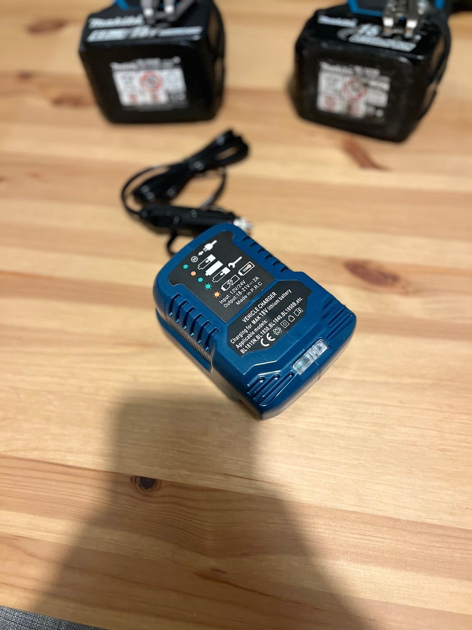 12v Billaddare för Makita 18V batterier