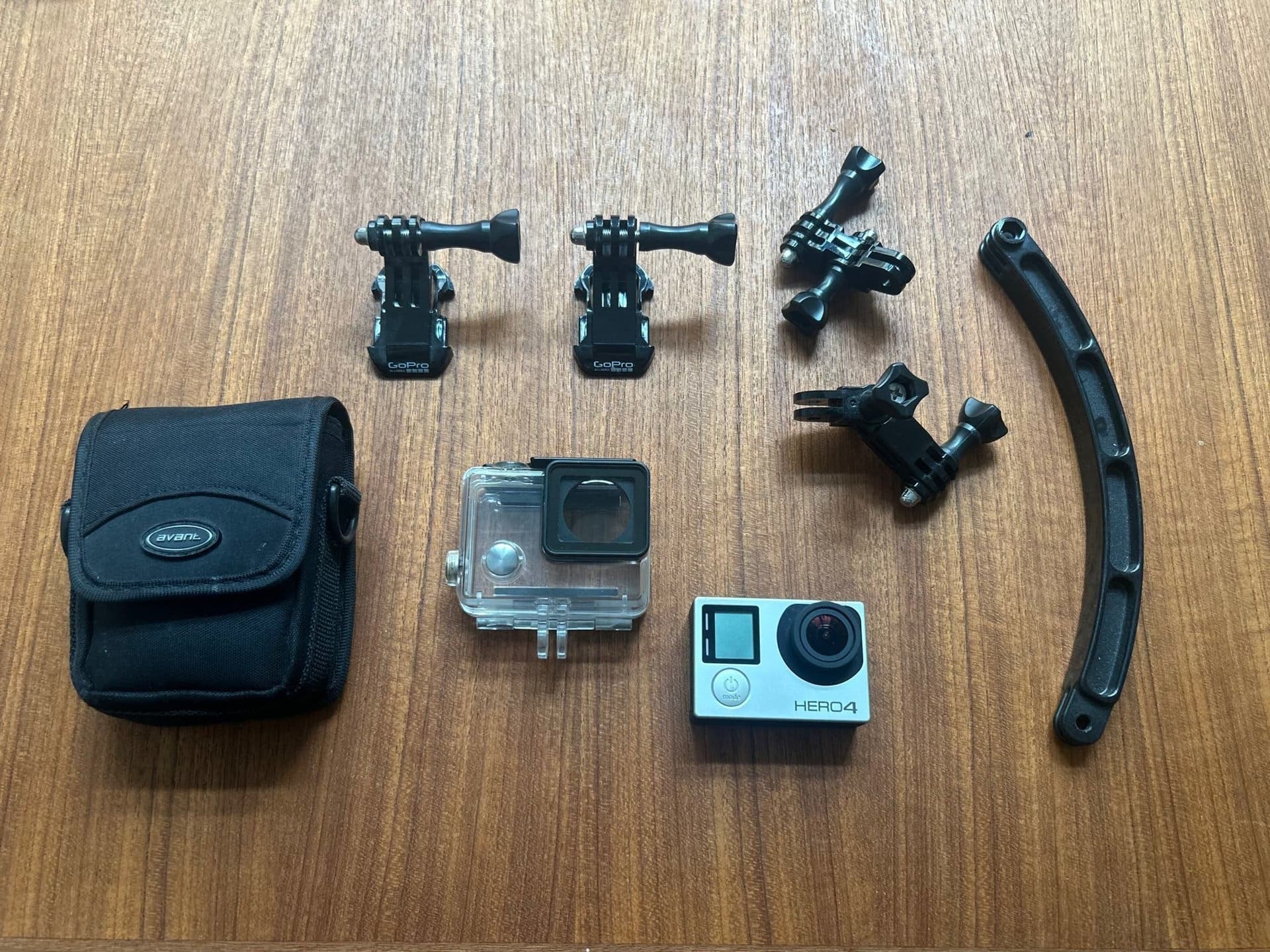 GoPro HERO4 Silver med tillbehör, case och fodral