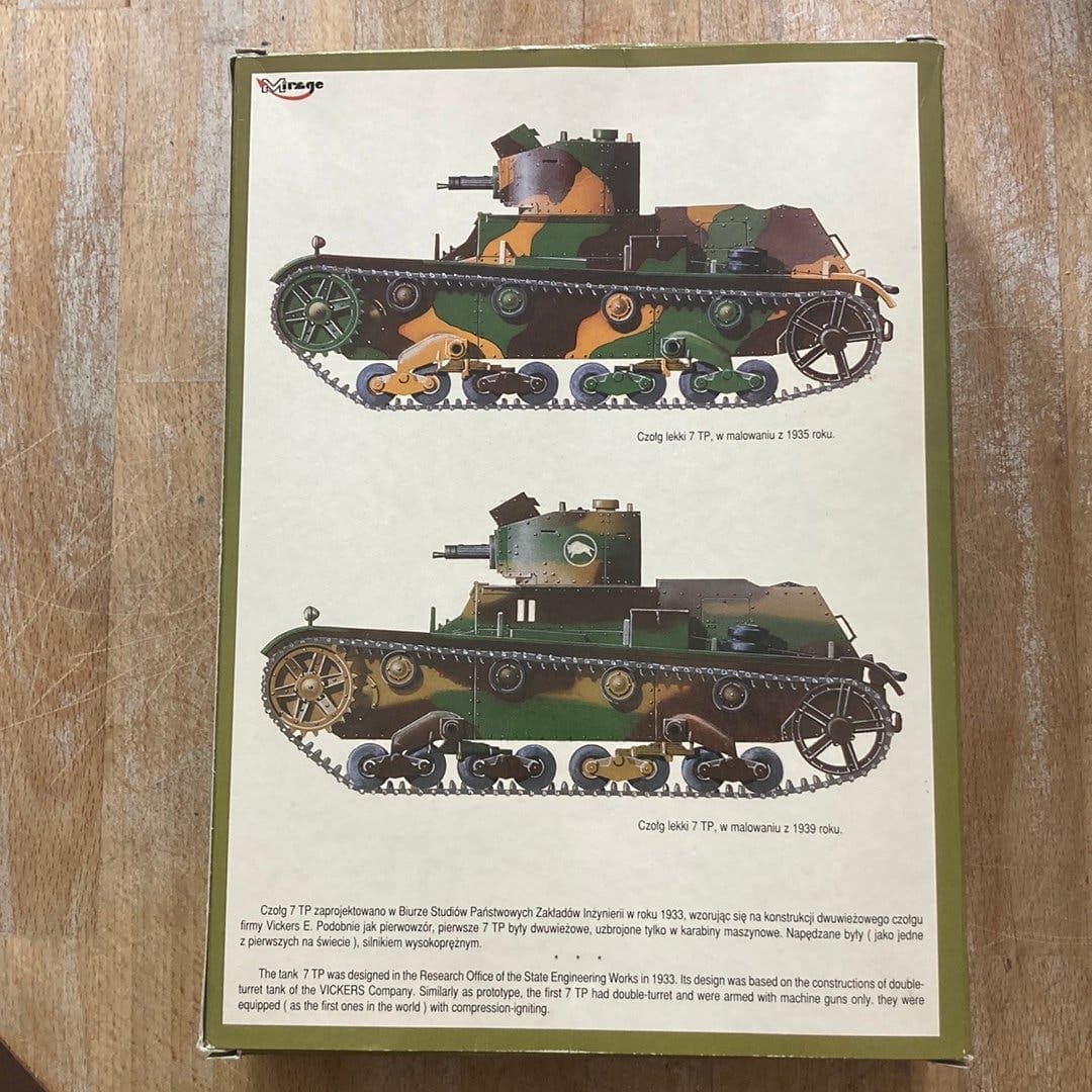 Mirage 7TP Czolg lekki 1/35 Plastbyggsats