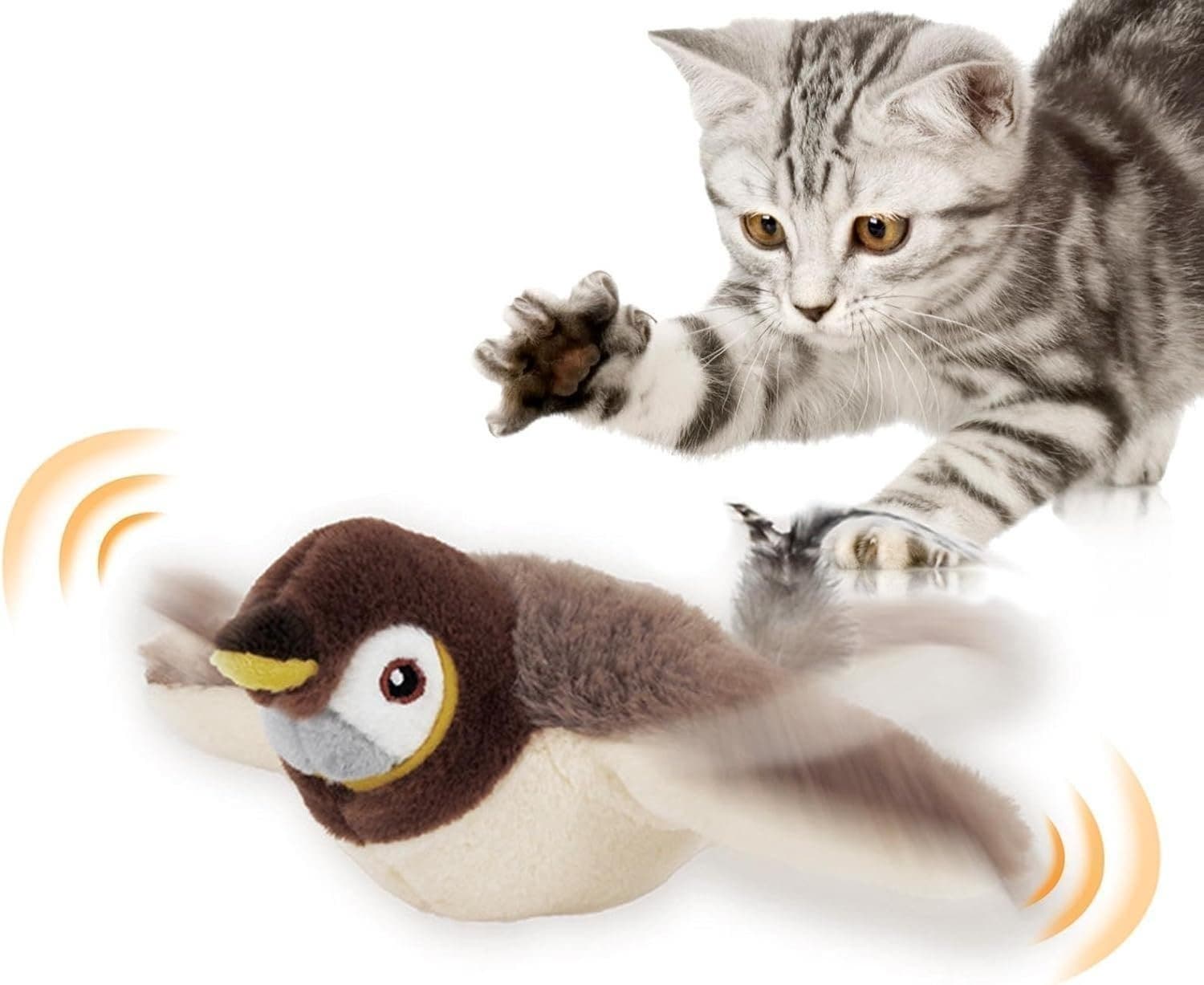 Flapping Bird Cat Toy – Interaktiv katt leksak med ljud och fladdrande rörelse