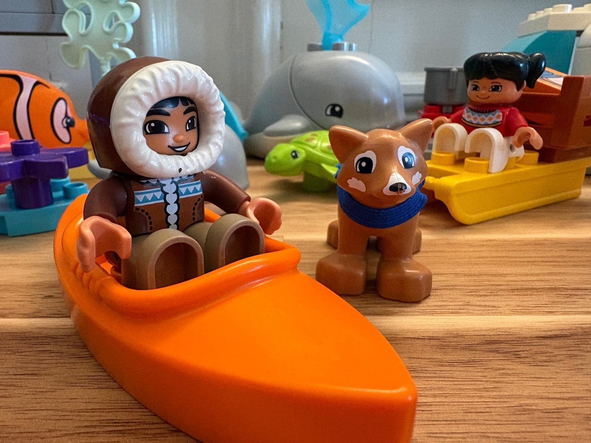 LEGO Duplo Havets vilda djur 10972 + LEGO DUPLO Arktis 10803 - En val